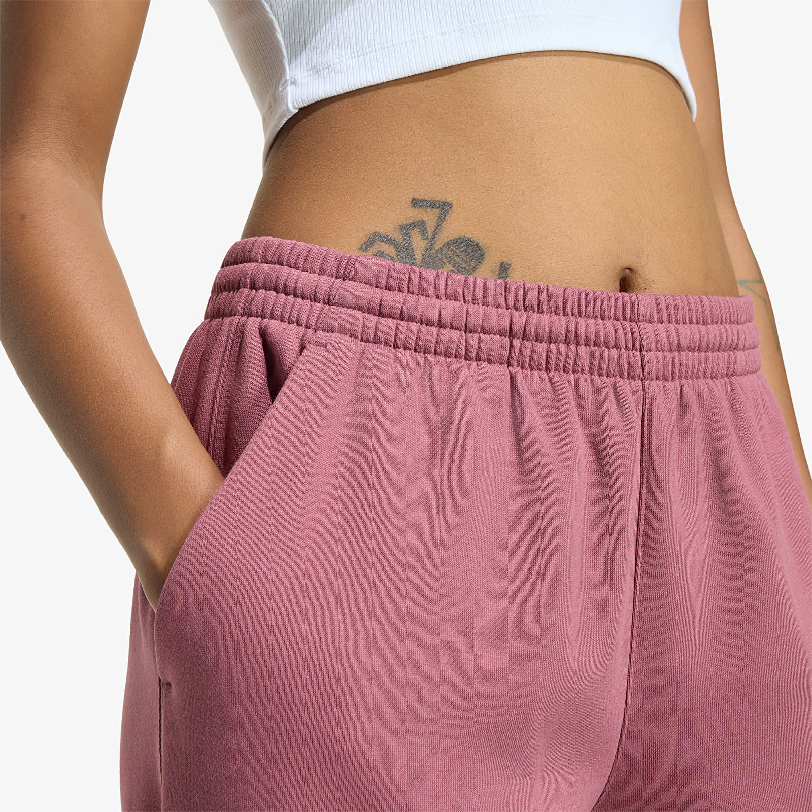 Pantalons de survêtement femme adidas Essentials Loose Fleece Joggers Quiet Crimson