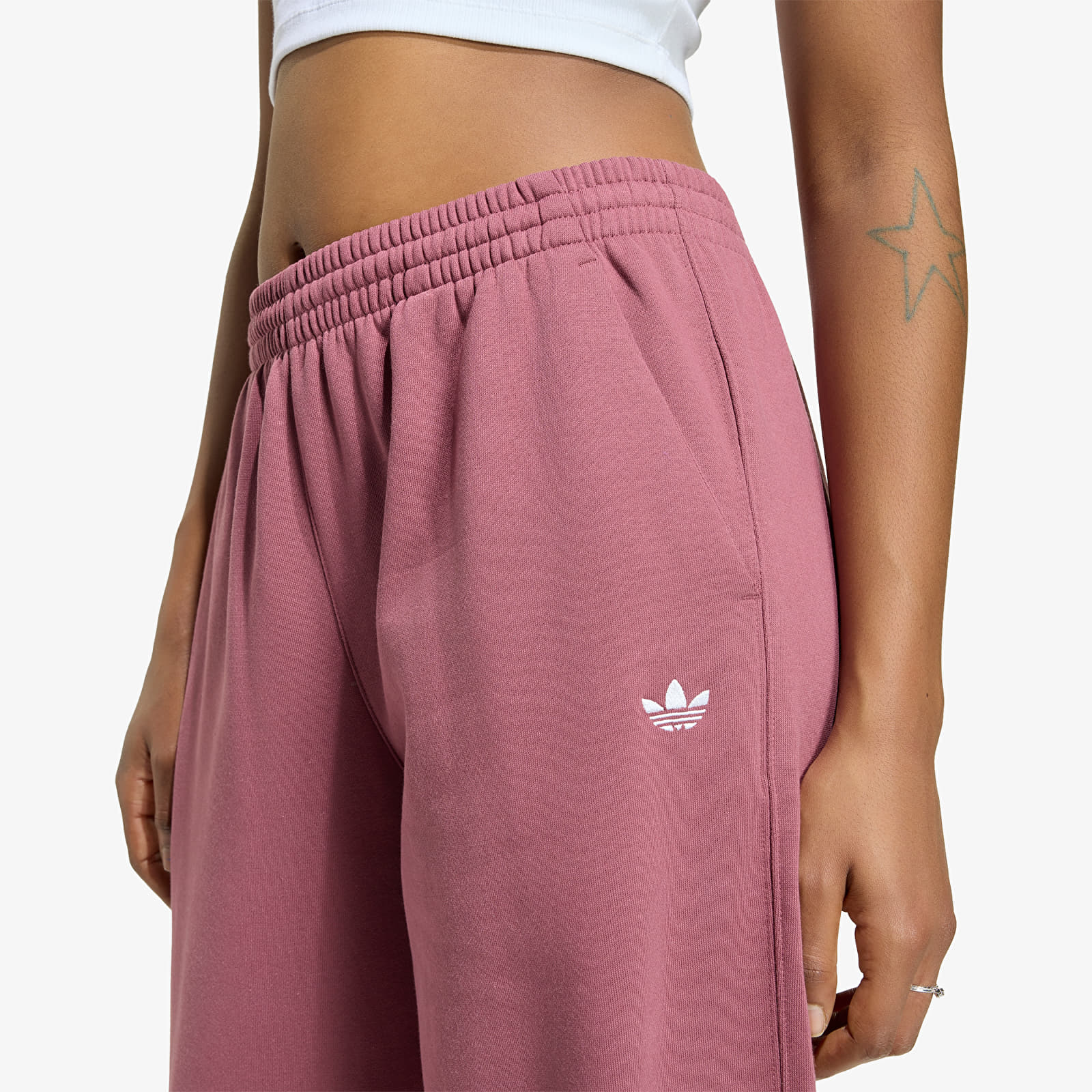 Pantalons de survêtement femme adidas Essentials Loose Fleece Joggers Quiet Crimson