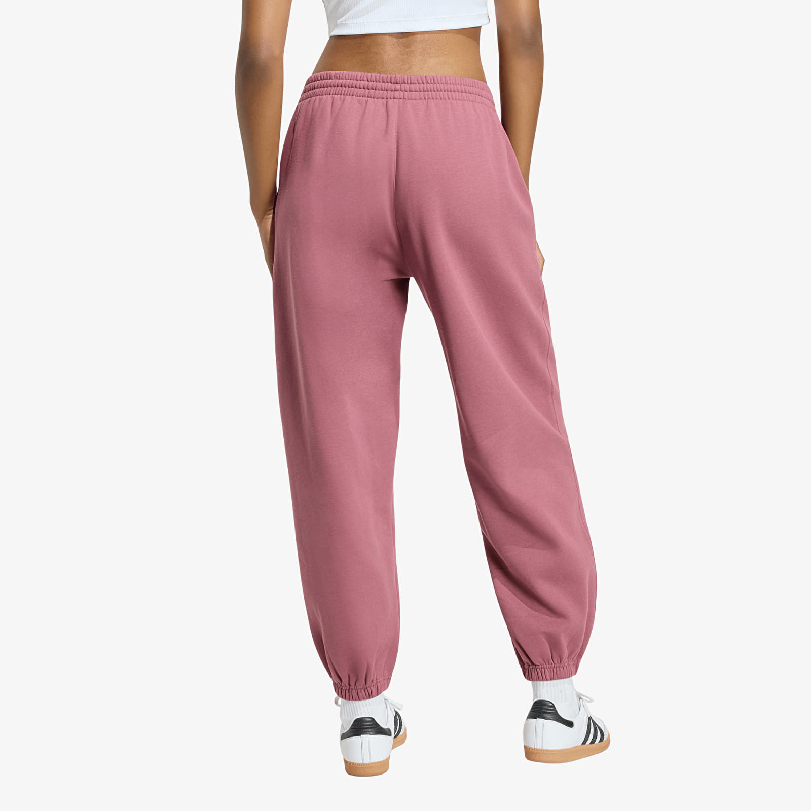 Pantalons de survêtement femme adidas Essentials Loose Fleece Joggers Quiet Crimson