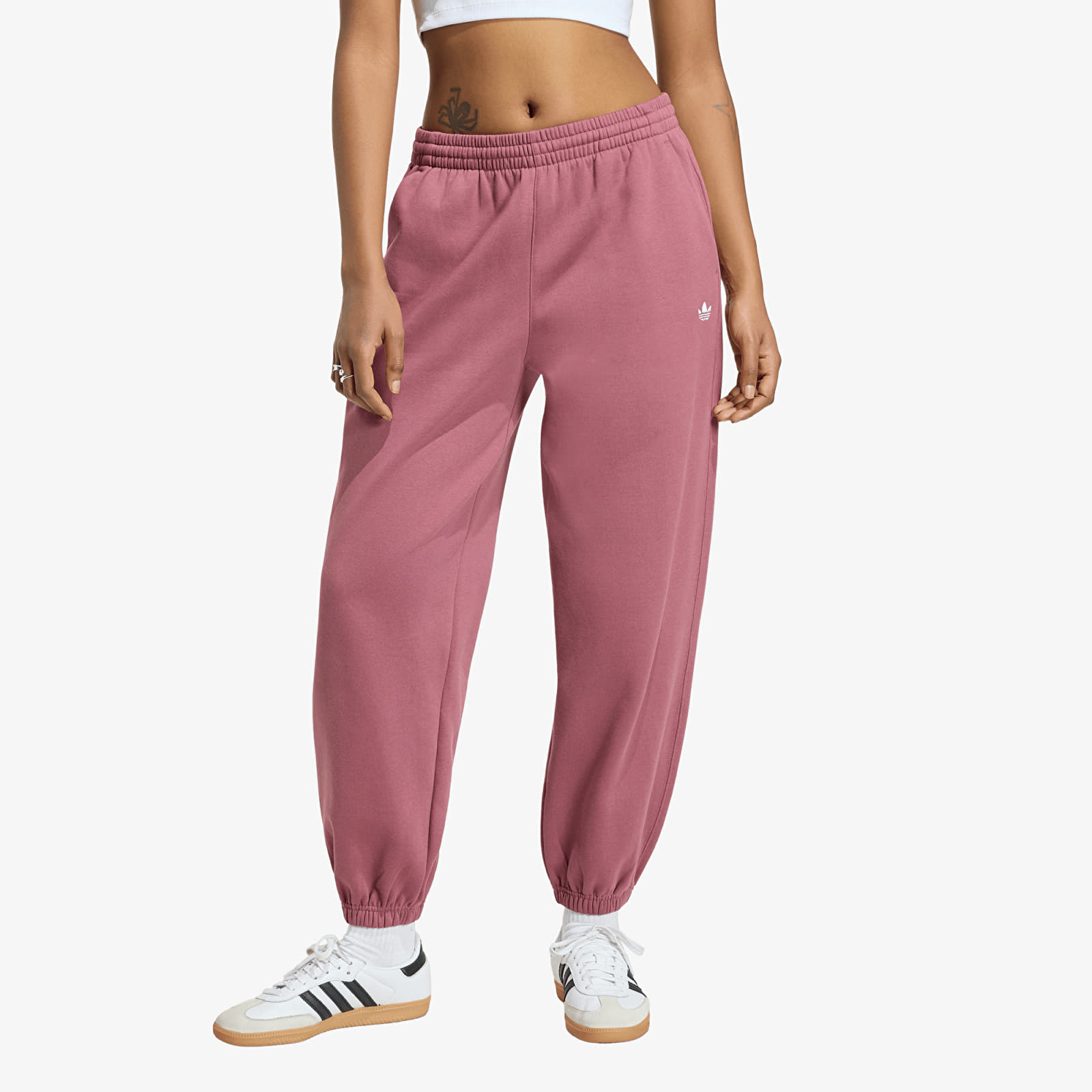 Pantalons de survêtement femme adidas Essentials Loose Fleece Joggers Quiet Crimson