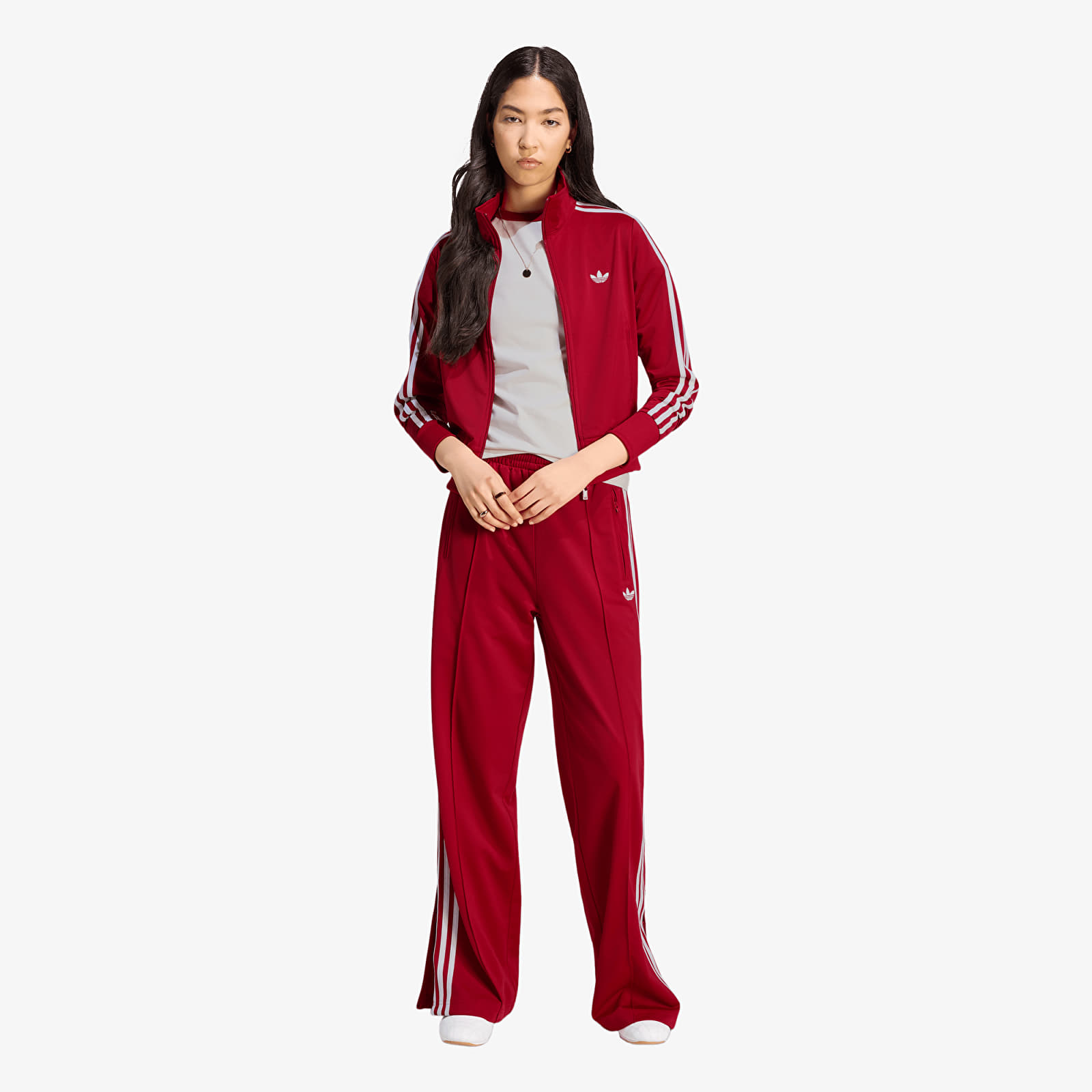 adidas Firebird Classic Track Jacket Team Victory Red/ White