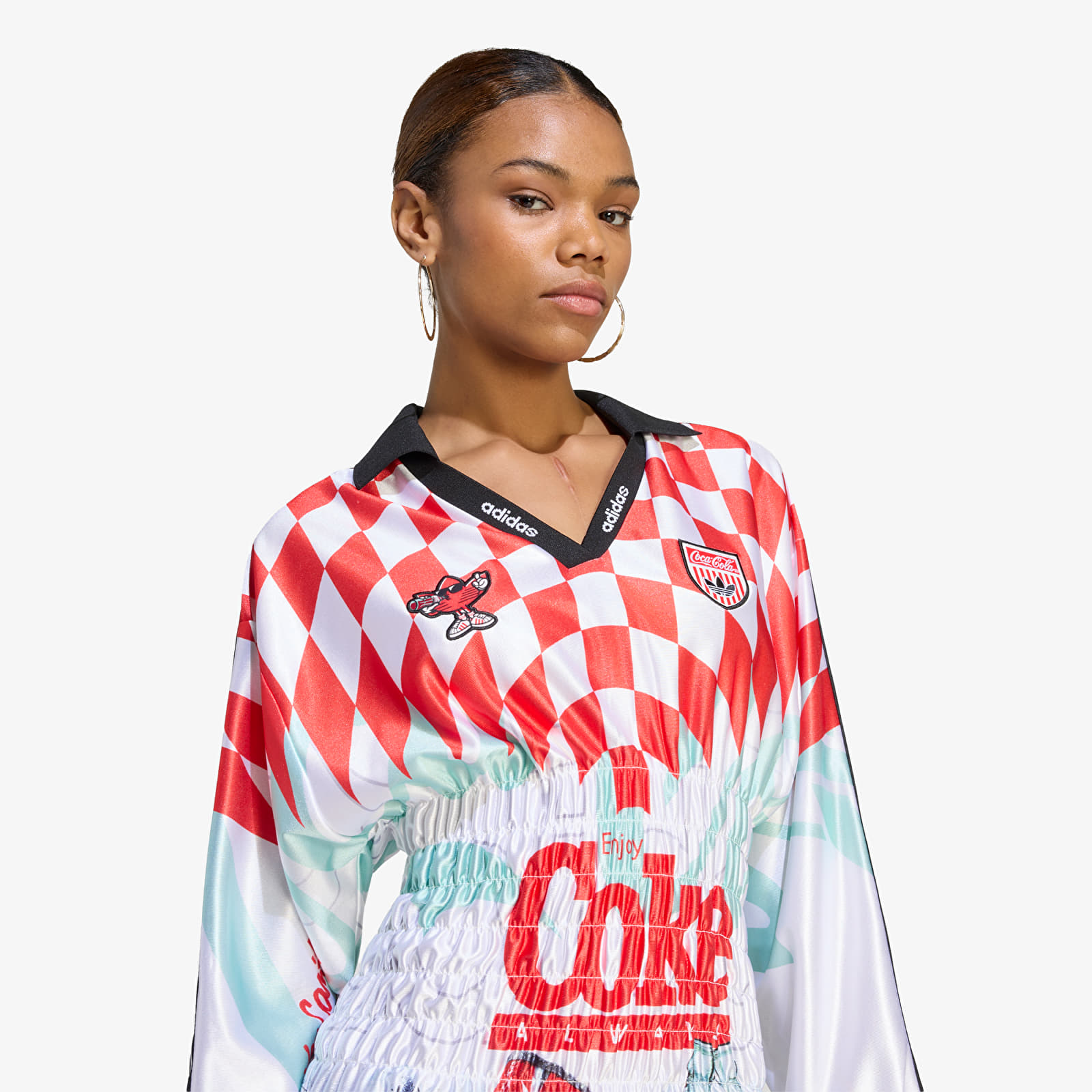 Dresi adidas x Coca Cola Mash Up Smocked Jersey White/ Multicolor