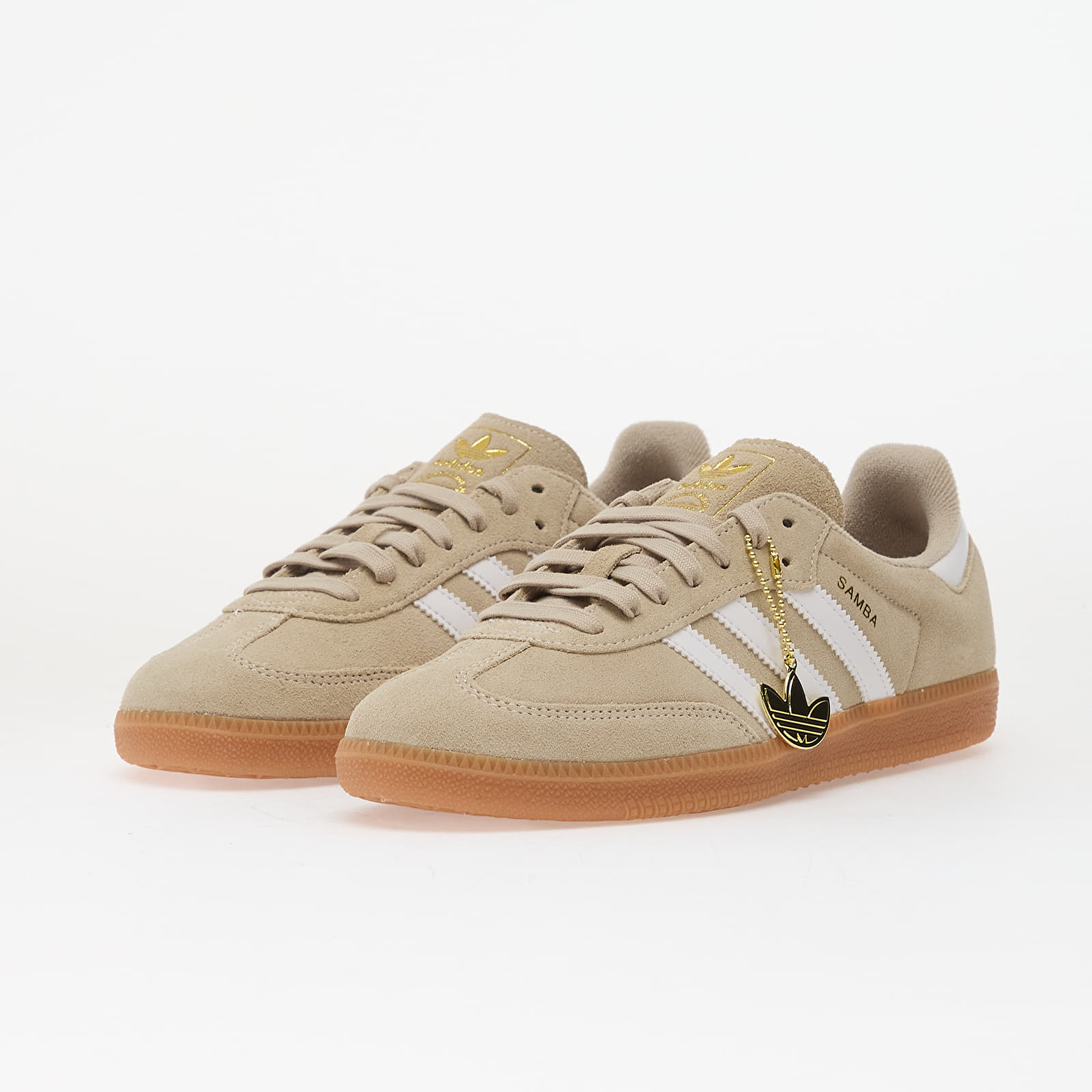 Herren Sneaker und Schuhe adidas Samba OG Khaki Three/ Ftwr White/ Gum 2