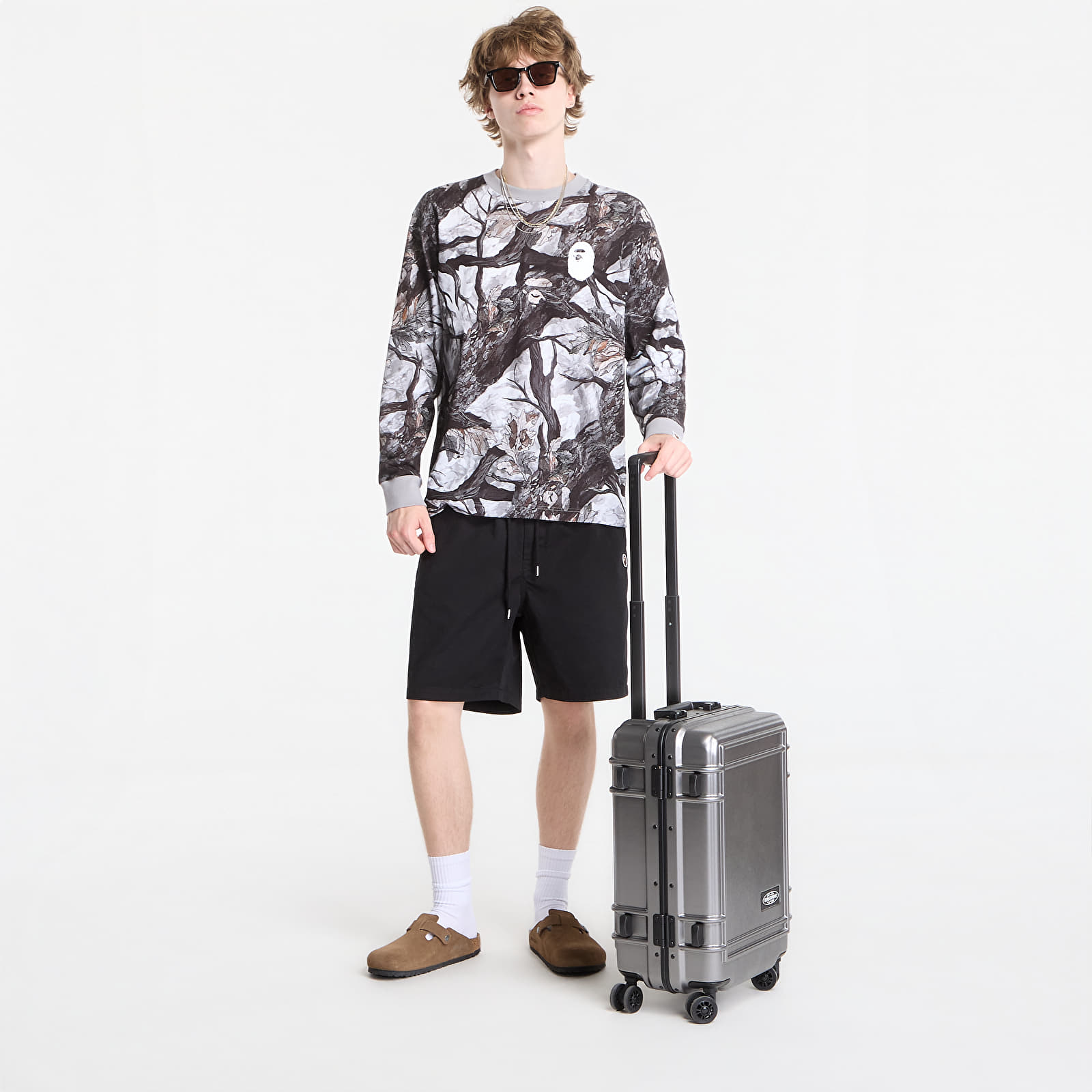 Shorts A BATHING APE One Point Elasticated Relaxed Fit Shorts Black UNISEX