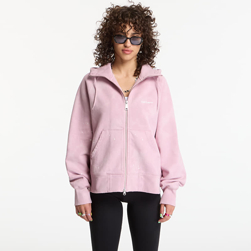 Sweatshirt Carhartt WIP W' Hooded Painter Jacket Hortensia Destroy Wash, Splatter