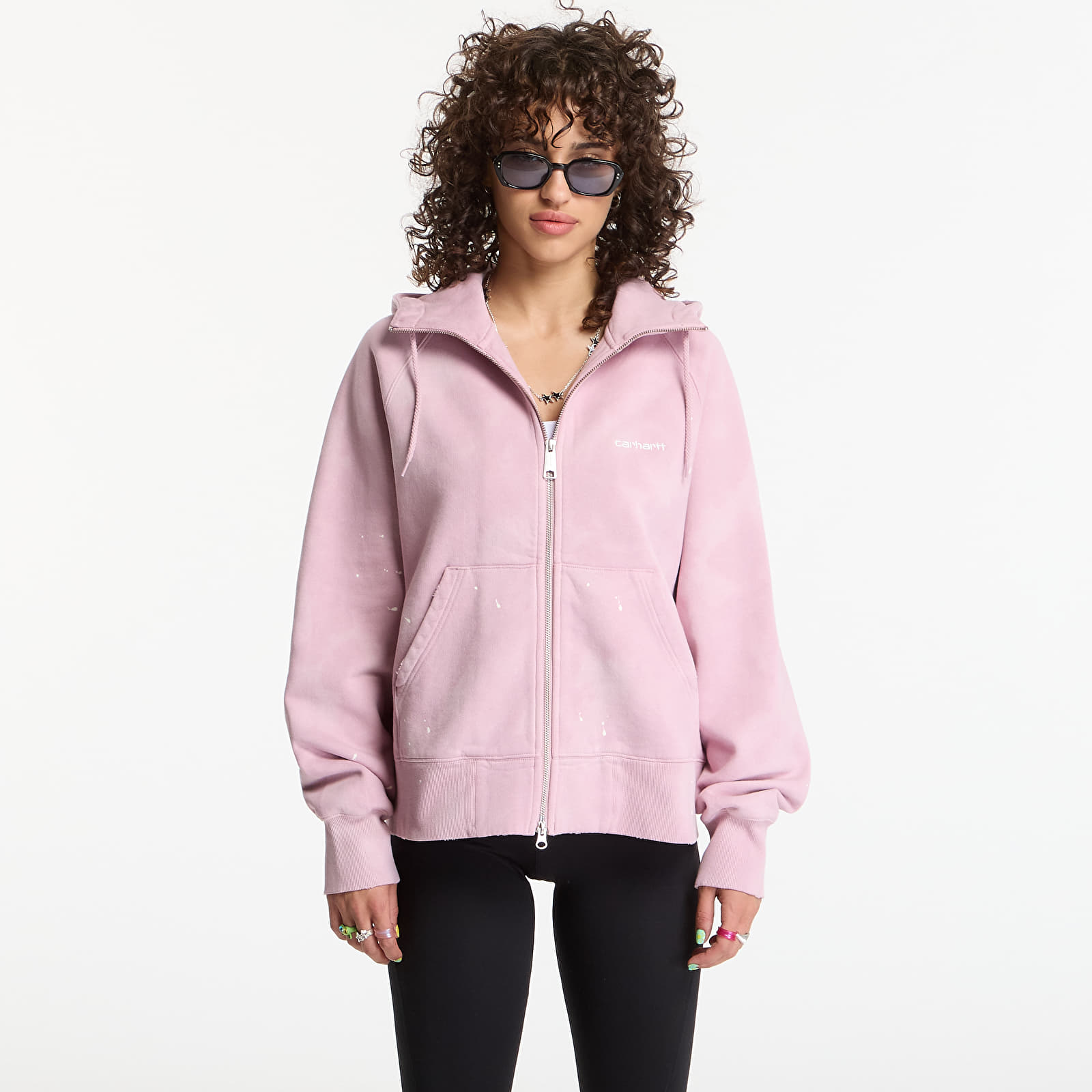 Hoodies and sweatshirts  Carhartt WIP W' Hooded Painter Jacket Hortensia Destroy Wash, Splatter