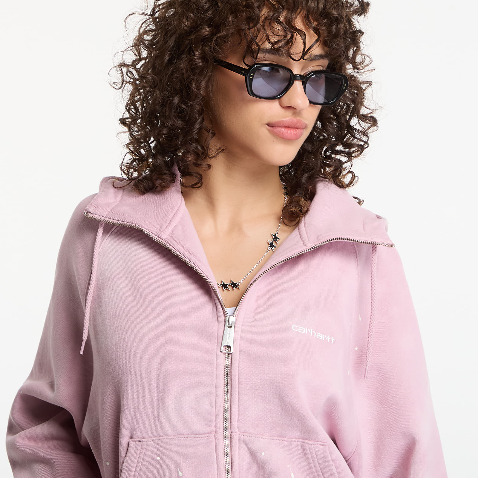 Hoodies and sweatshirts  Carhartt WIP W' Hooded Painter Jacket Hortensia Destroy Wash, Splatter