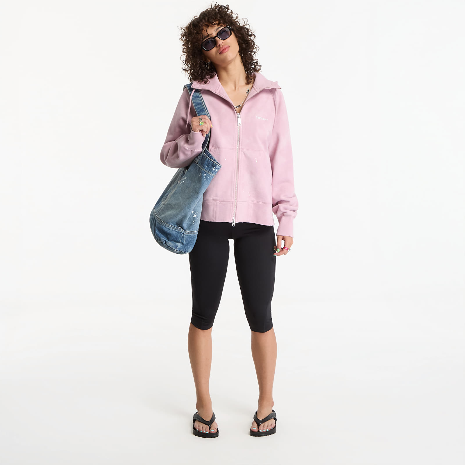 Hoodies and sweatshirts  Carhartt WIP W' Hooded Painter Jacket Hortensia Destroy Wash, Splatter