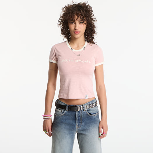 T-shirt Palm Angels Hollywood Slim Tee Rose Pink/ Off White