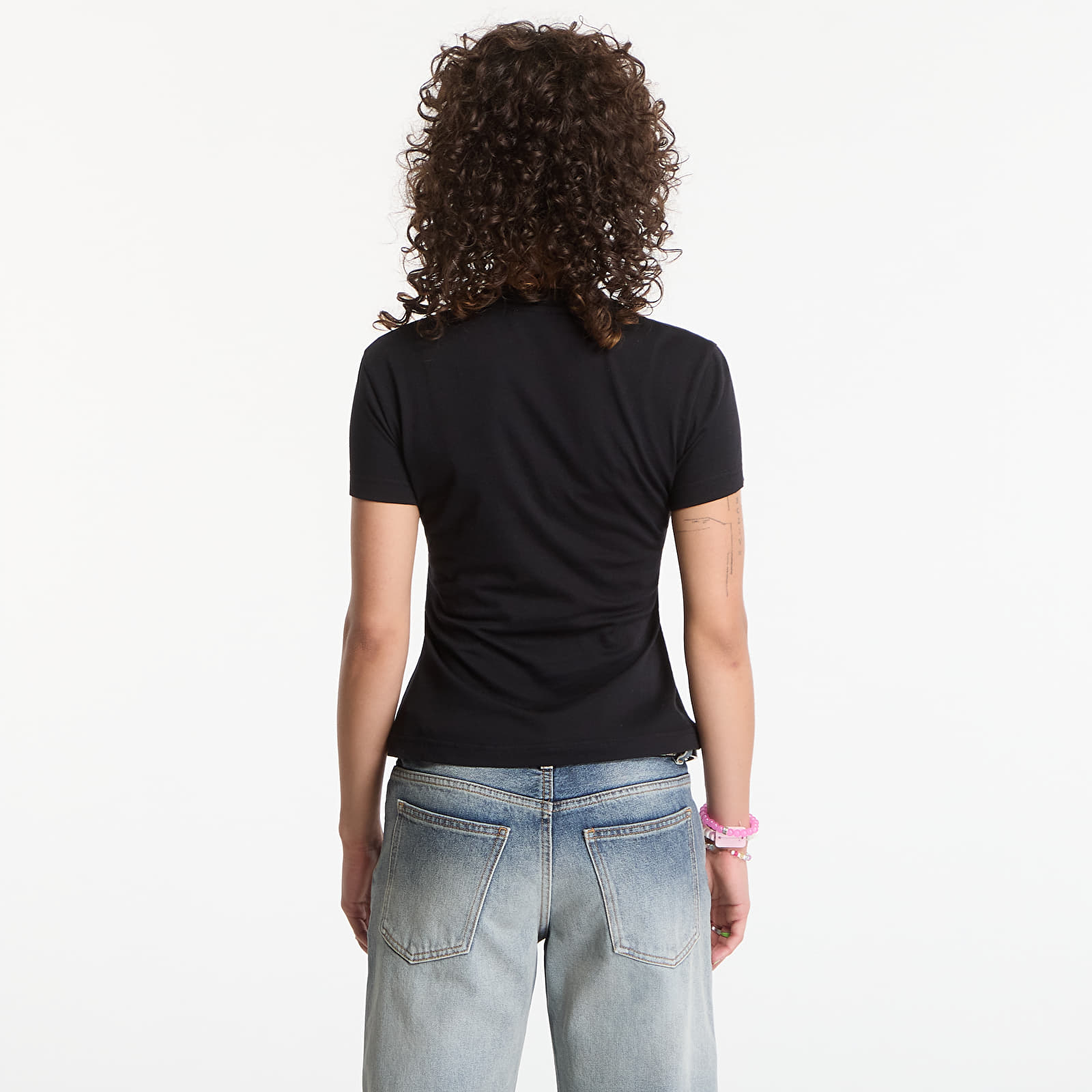 T-shirts Off-White Logo Quote Fitted Tee Black