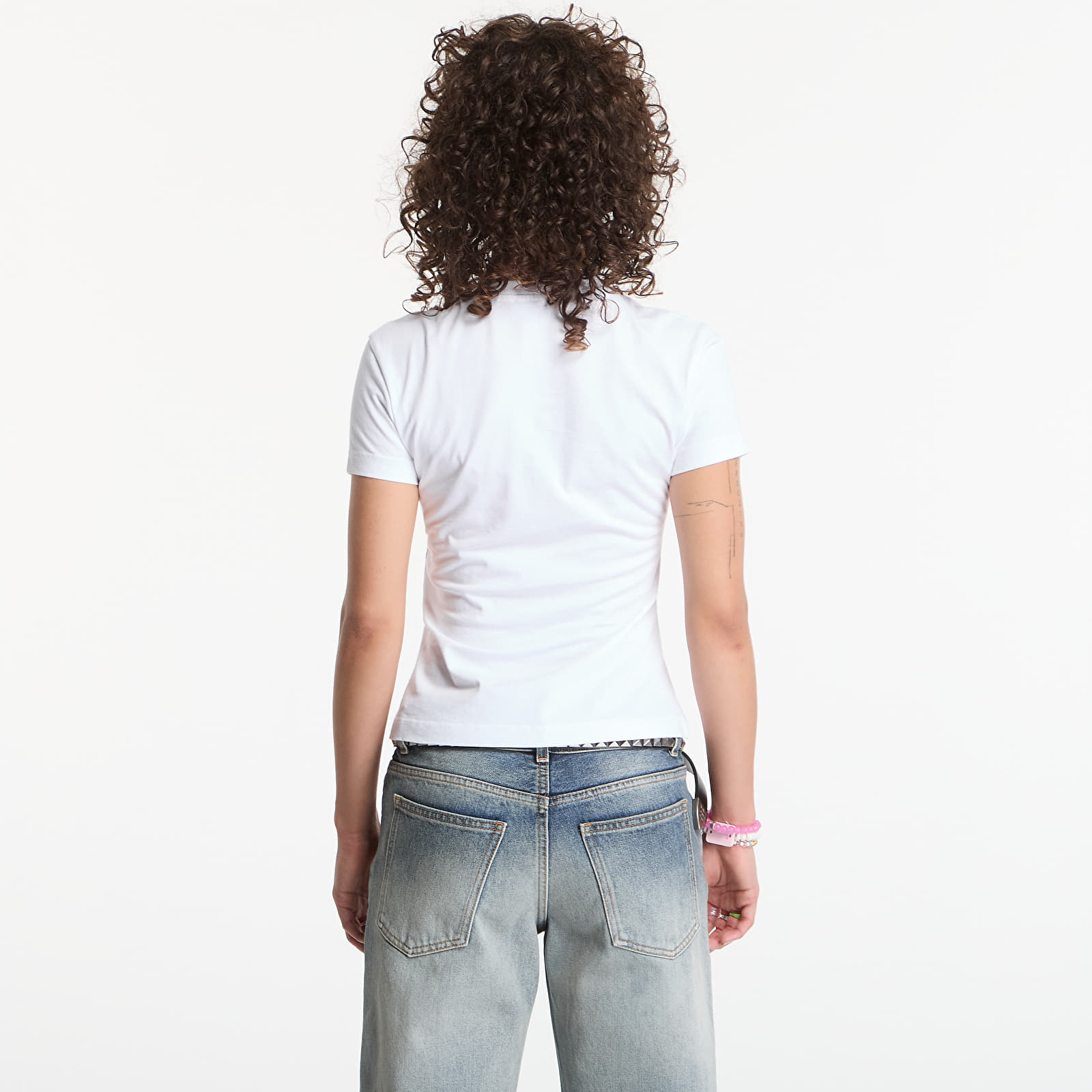 T-shirts Off-White Logo Quote Fitted Tee White