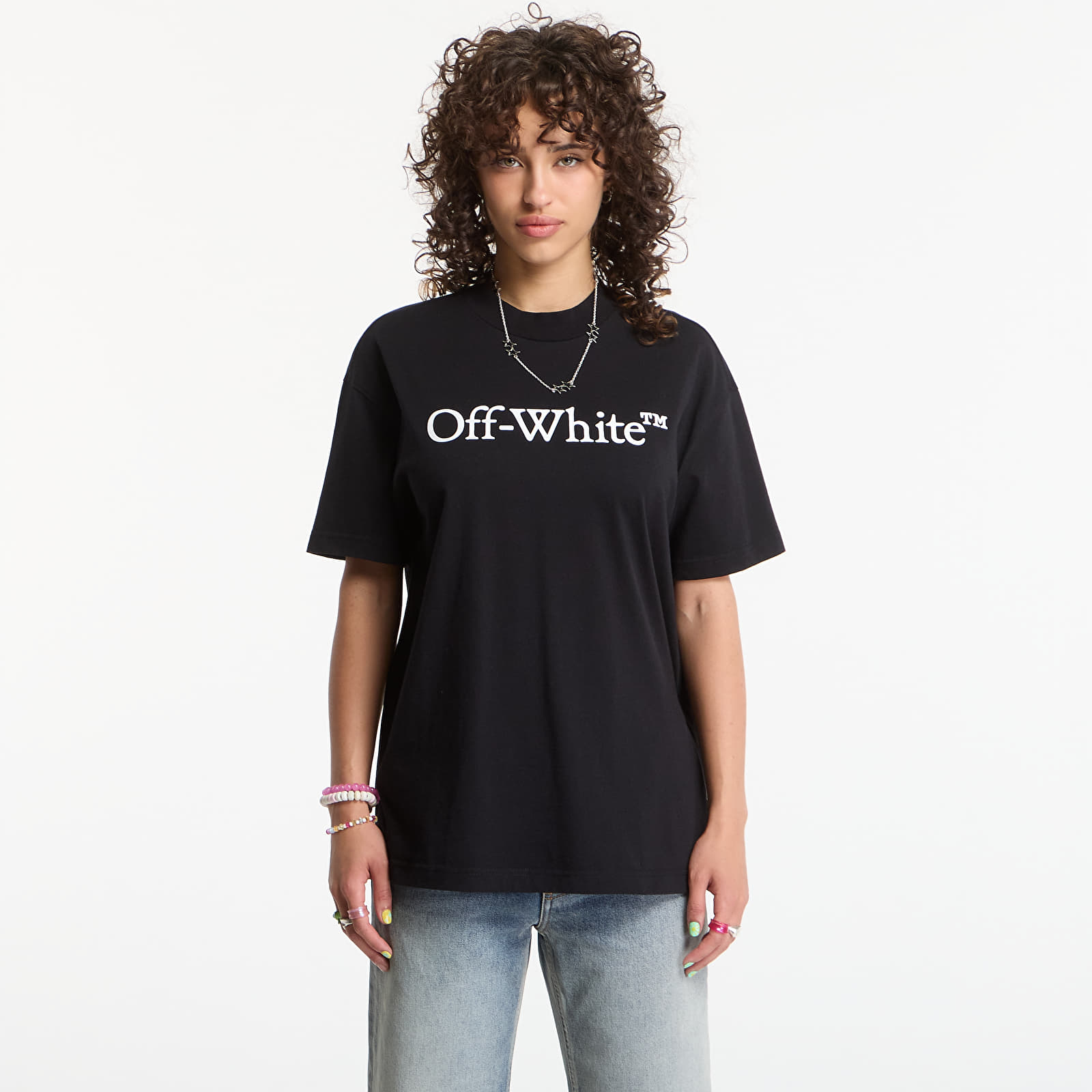 T-shirts Off-White Big Logo Bookish Regular Tee Black
