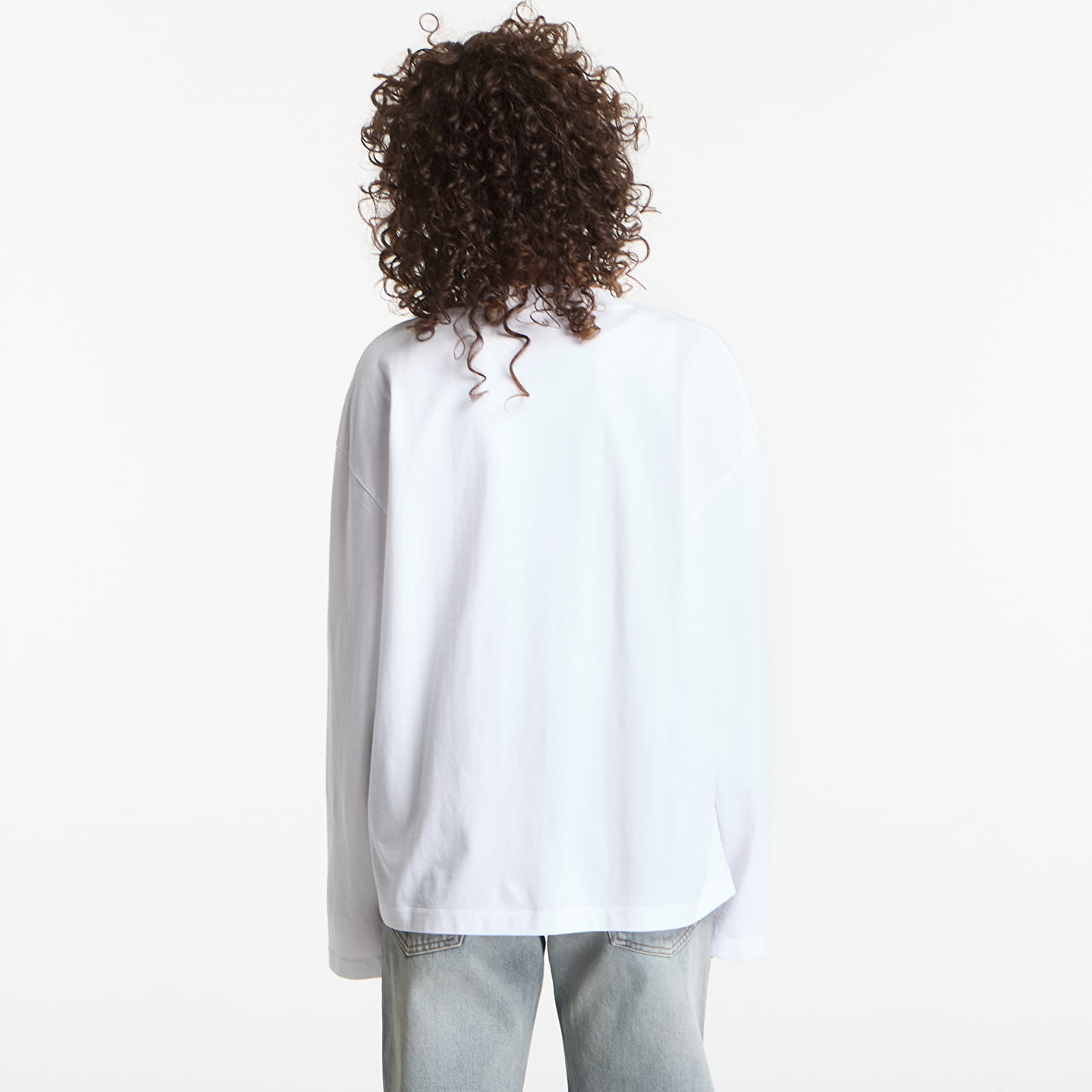 T-shirts Off-White Crystal Flower  L/S Tee White