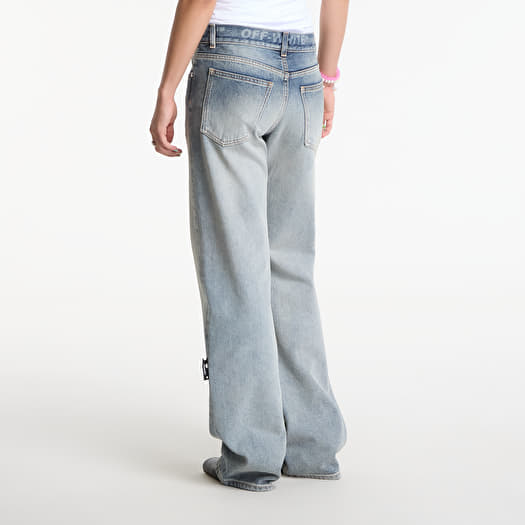Off White Denim Pants Bleach JUSTIN Denim Pants (Saxe × Off White)