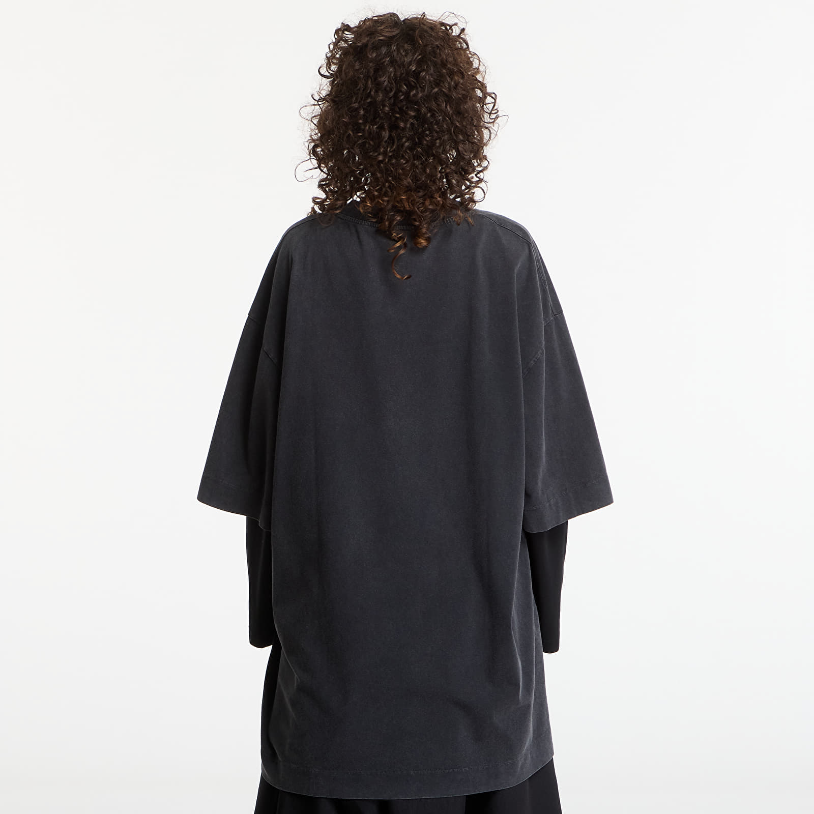 Rochii Off-White Dreaming Narciso T-Shirt Dress Fade Out Black White