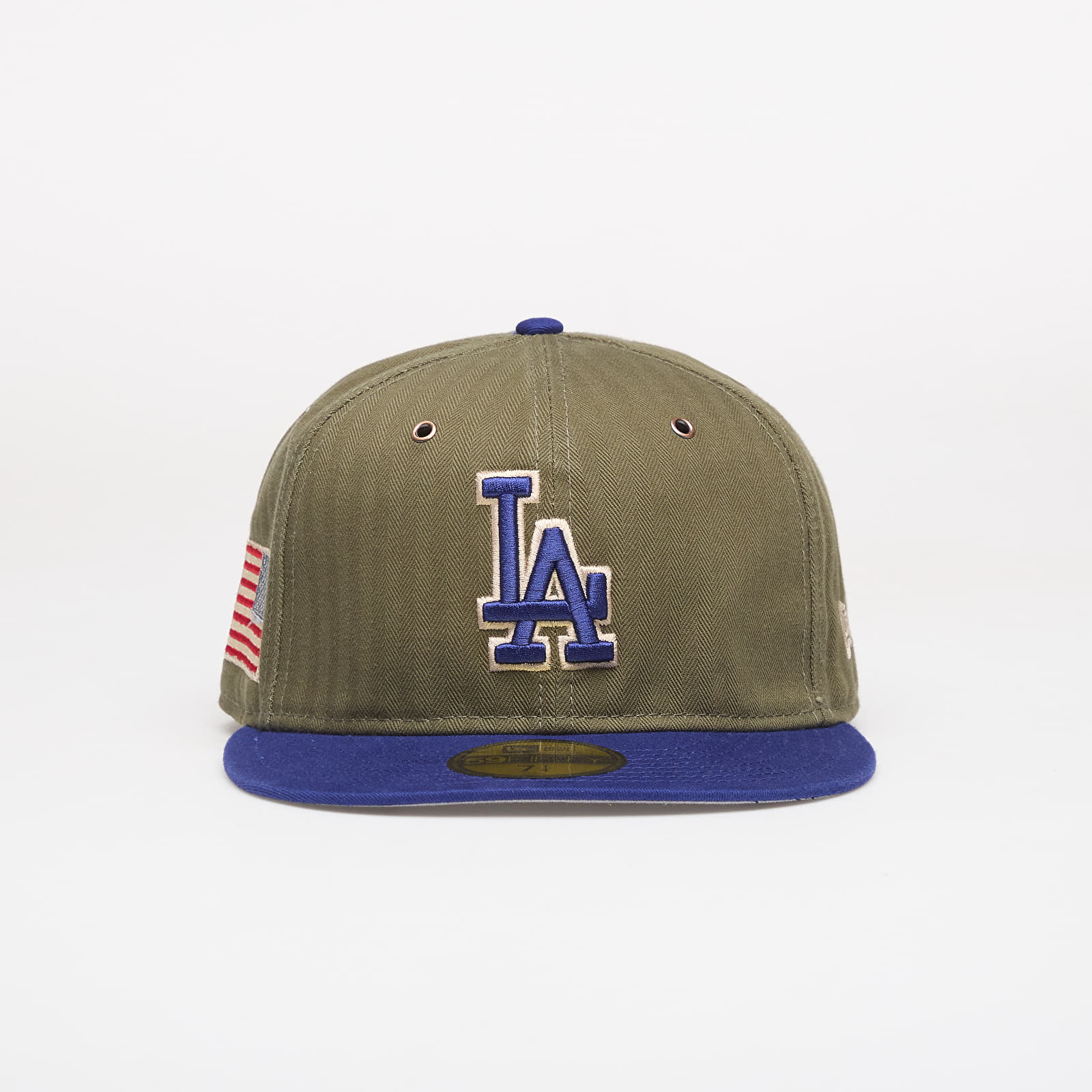 Caps New Era 59FIFTY MLB American Herringbone Los Angeles Dodgers Official Team Color