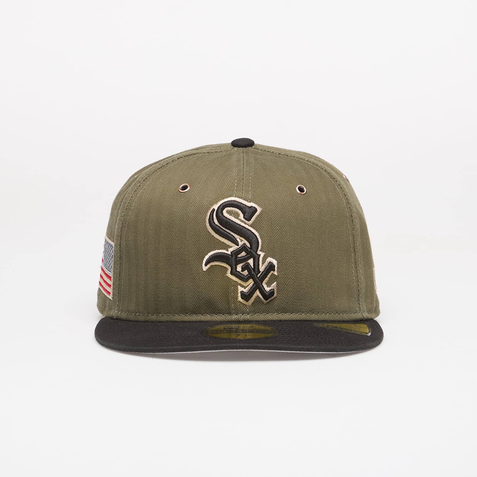 Casquettes New Era 59FIFTY MLB American Herringbone Chicago White Sox Official Team Color