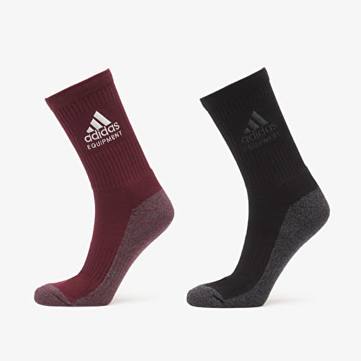Chaussettes adidas 2-Pack Crew Socks Black/ Maroon