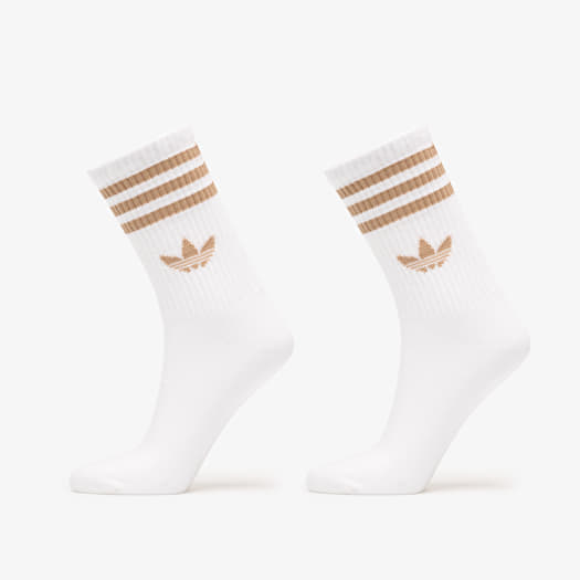 Socken adidas 3-Stripes Crew Socks 3-Pack White/ Cardboard