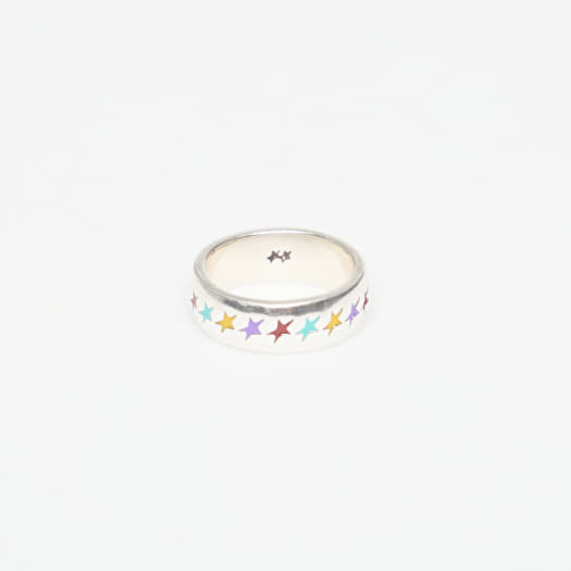 TwoJeys Enameled Multicolor Starline Ring M Silver