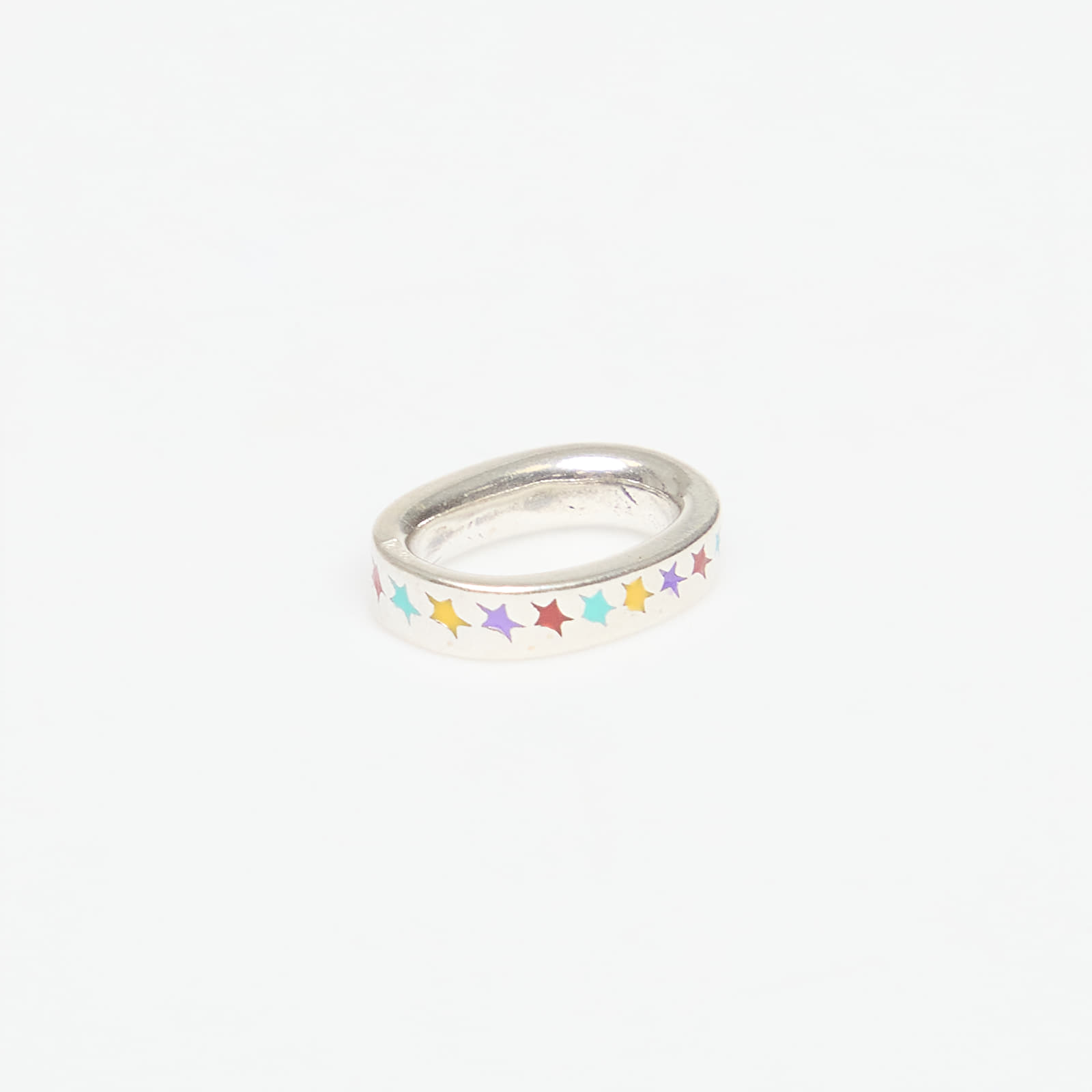 Jewelry TwoJeys Enameled Multicolor Icon Link M Silver