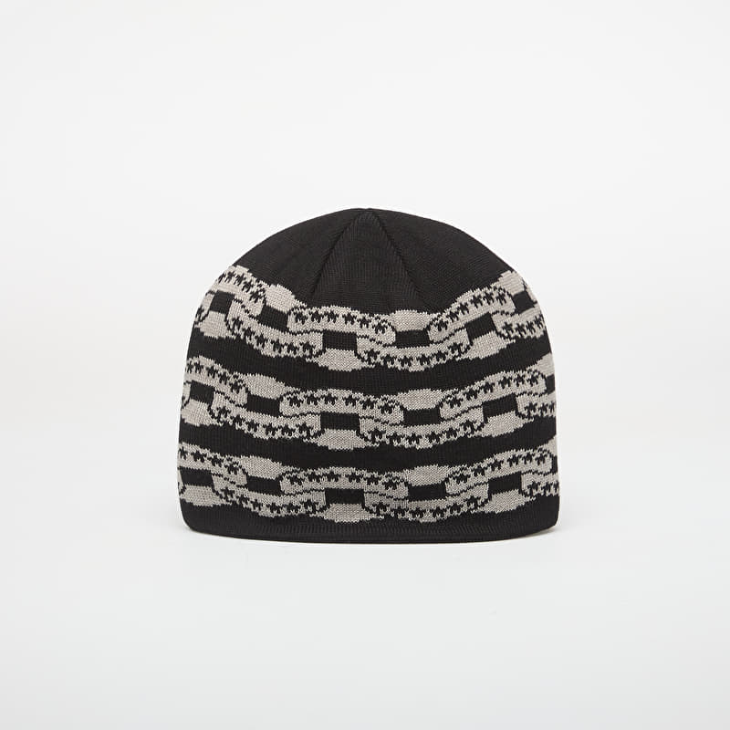 TwoJeys Black Icon Chain Beanie Black