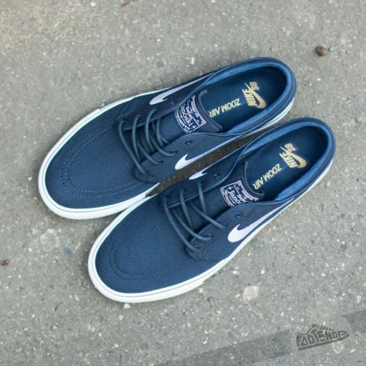 Nike sb zoom stefan janoski canvas obsidian & light cream shoes cheap