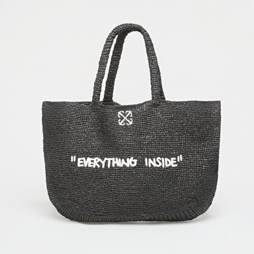Torba Off-White Jitney Tote Quote Black