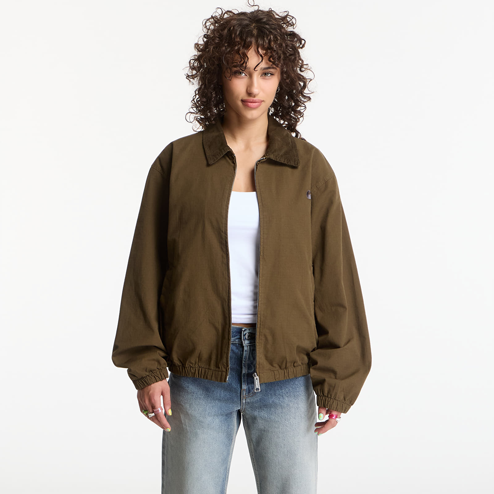 Jacken Carhartt WIP Madison Ripstop Jacket UNISEX Dark Beech/ Black Garment Dyed