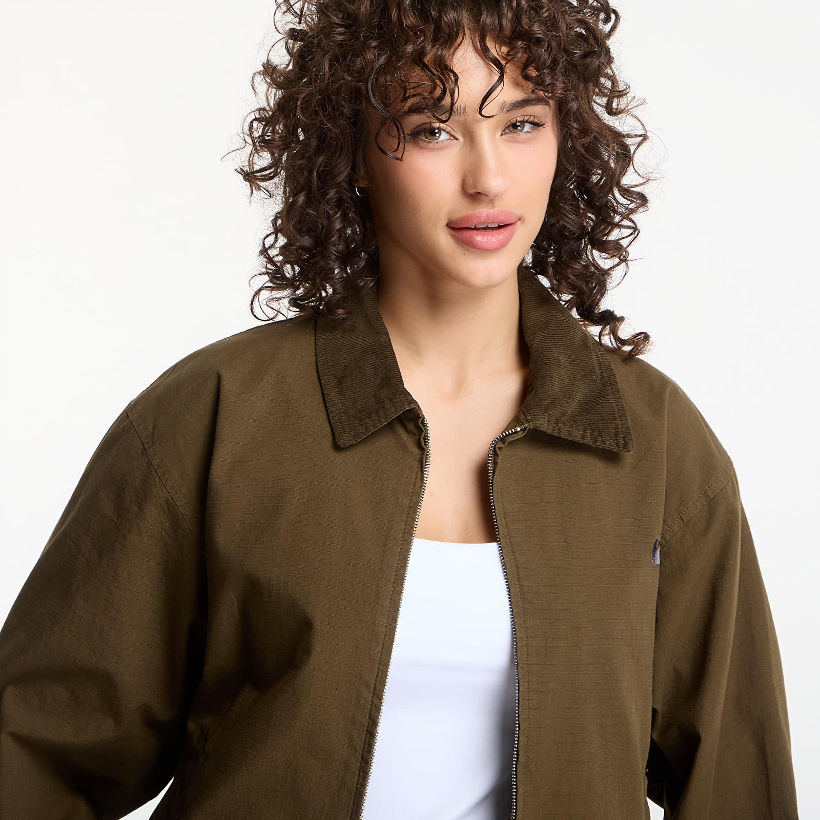 Jacken Carhartt WIP Madison Ripstop Jacket UNISEX Dark Beech/ Black Garment Dyed