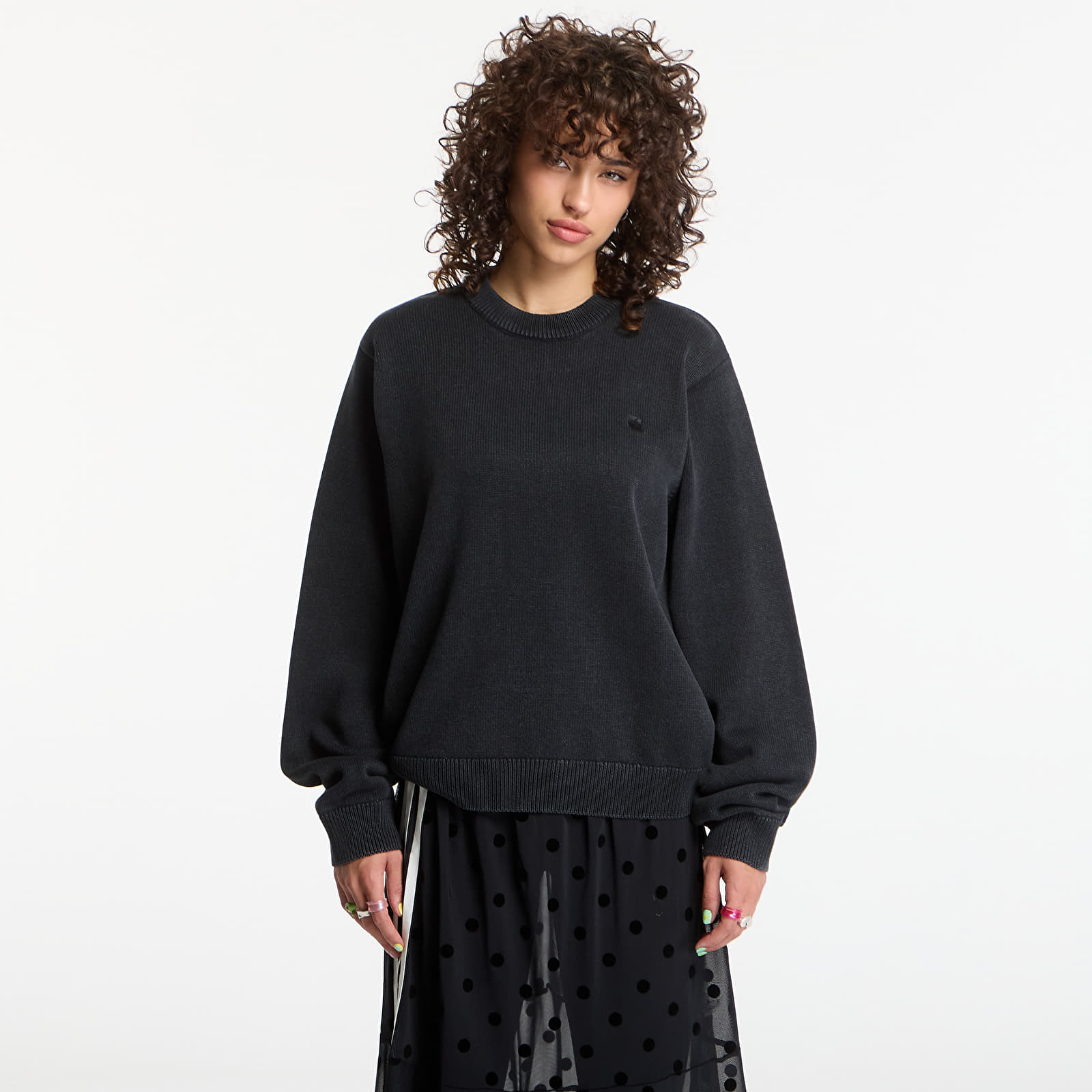 Sweaters Carhartt WIP Kori Sweater UNISEX Black Garment Dyed
