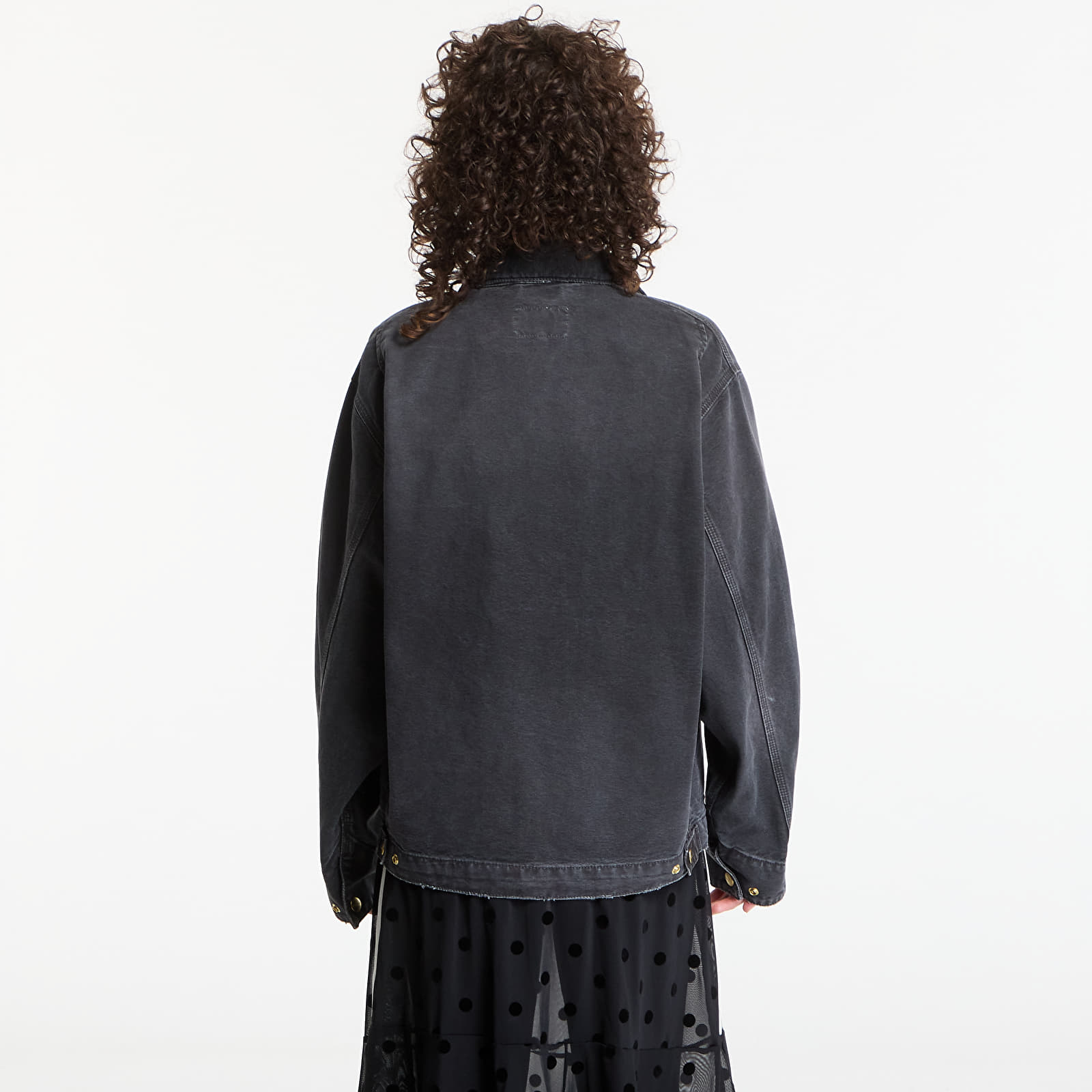 Striukės Carhartt WIP OG Detroit Jacket UNISEX Black/ Black Destroy Wash