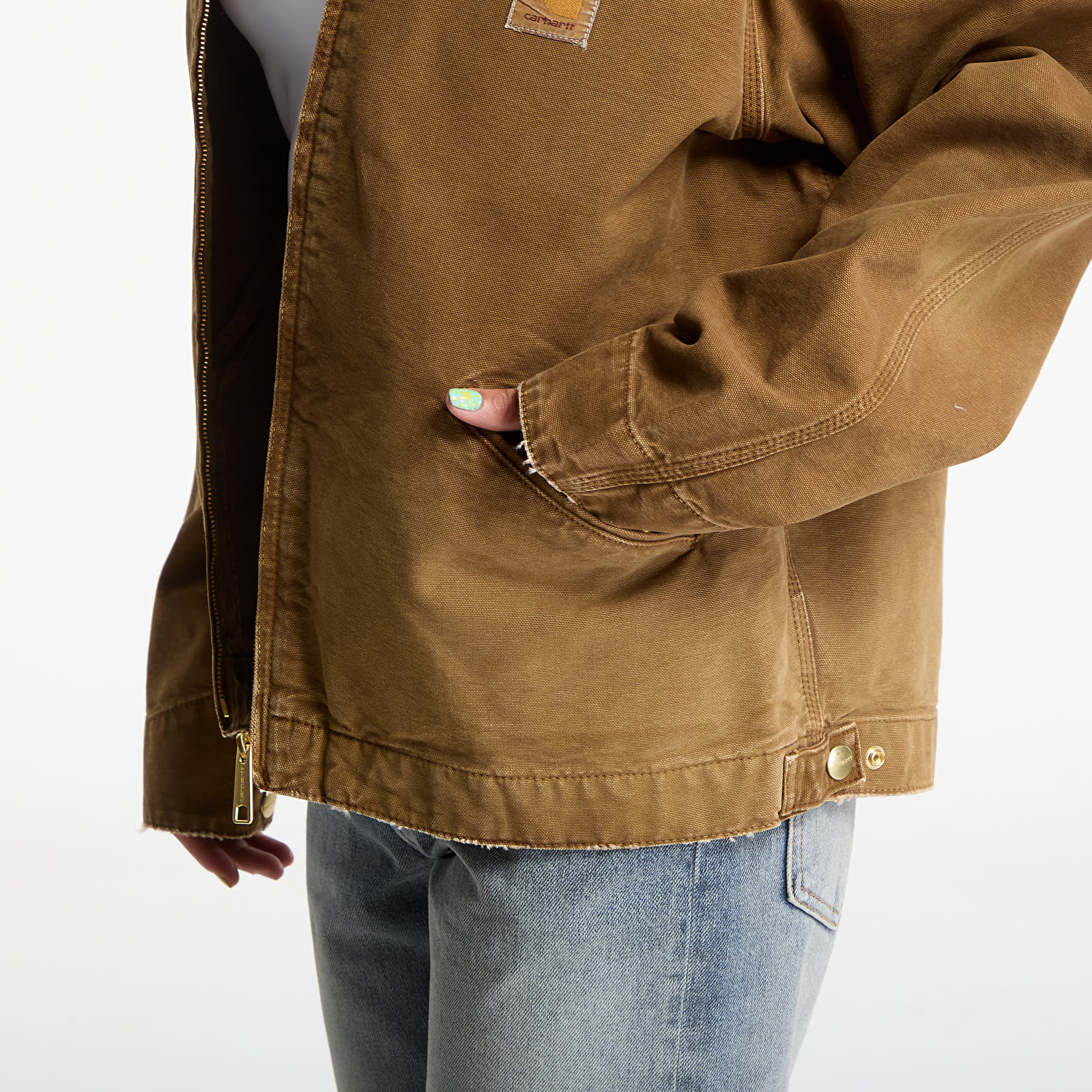 Jackets Carhartt WIP OG Detroit Jacket UNISEX Hamilton Brown/ Hamilton Brown Destroy Wash