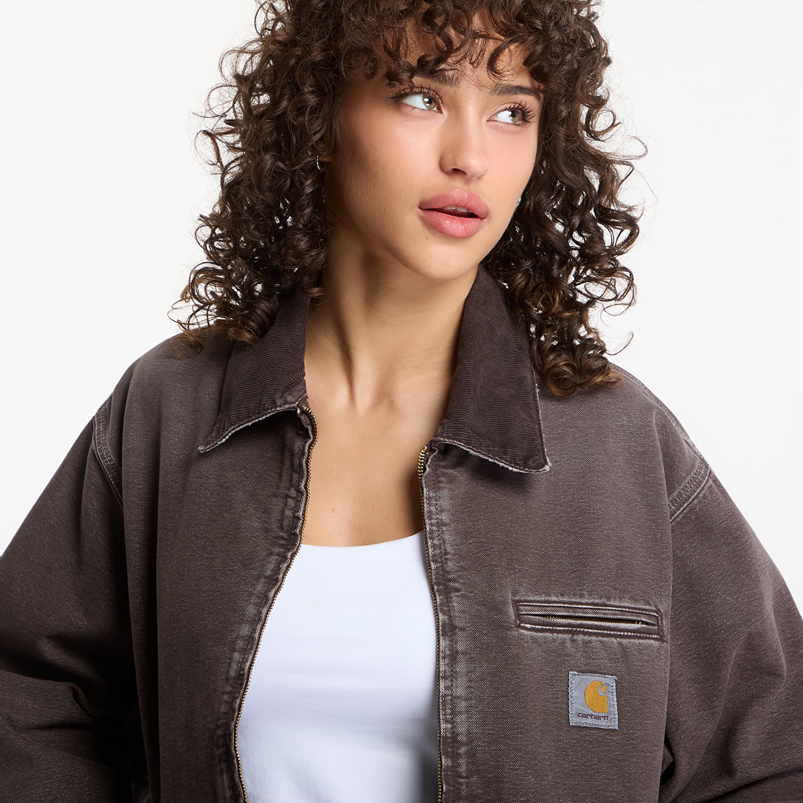 Jackets Carhartt WIP OG Detroit Jacket UNISEX Tobacco/ Tobacco Destroy Wash
