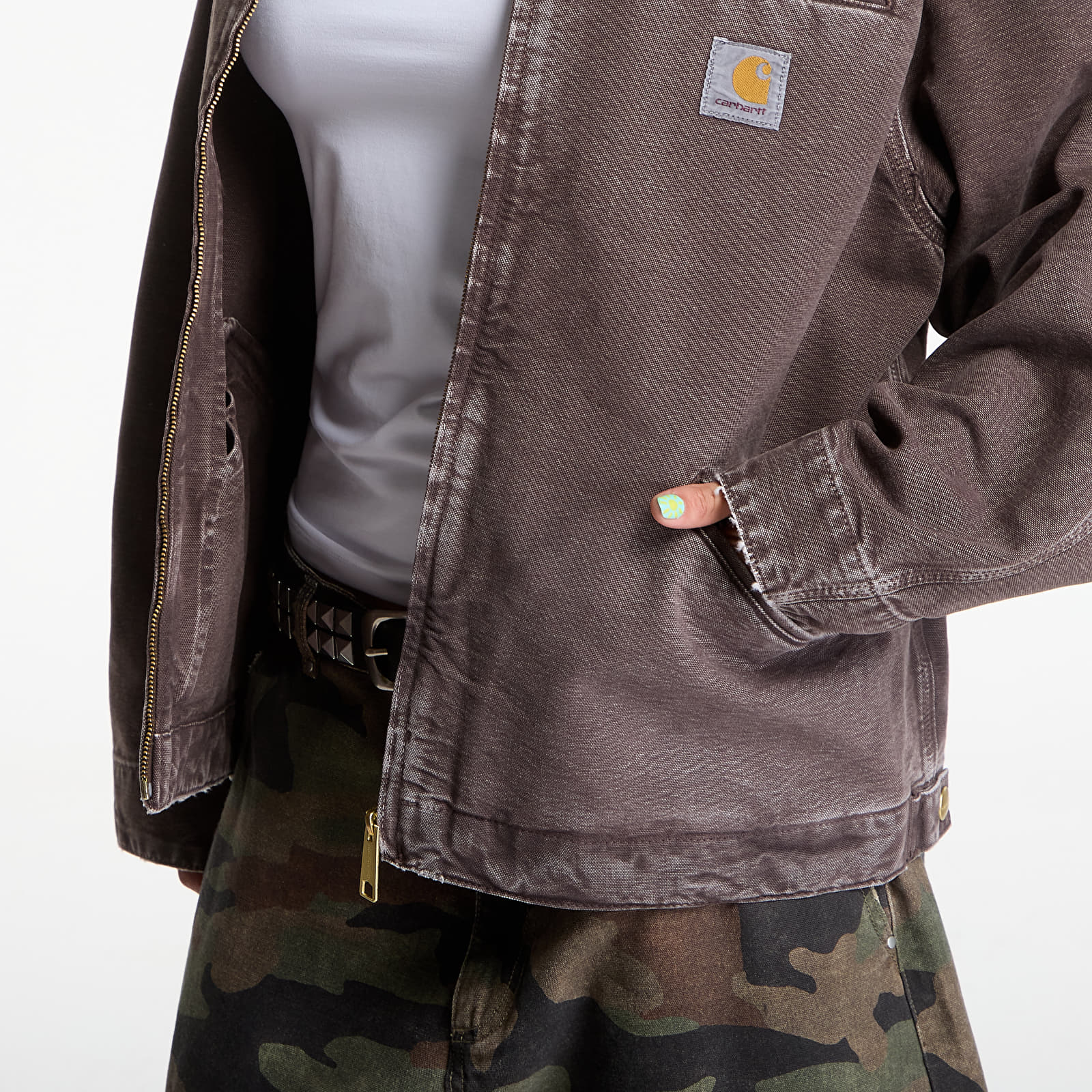 Jackets Carhartt WIP OG Detroit Jacket UNISEX Tobacco/ Tobacco Destroy Wash
