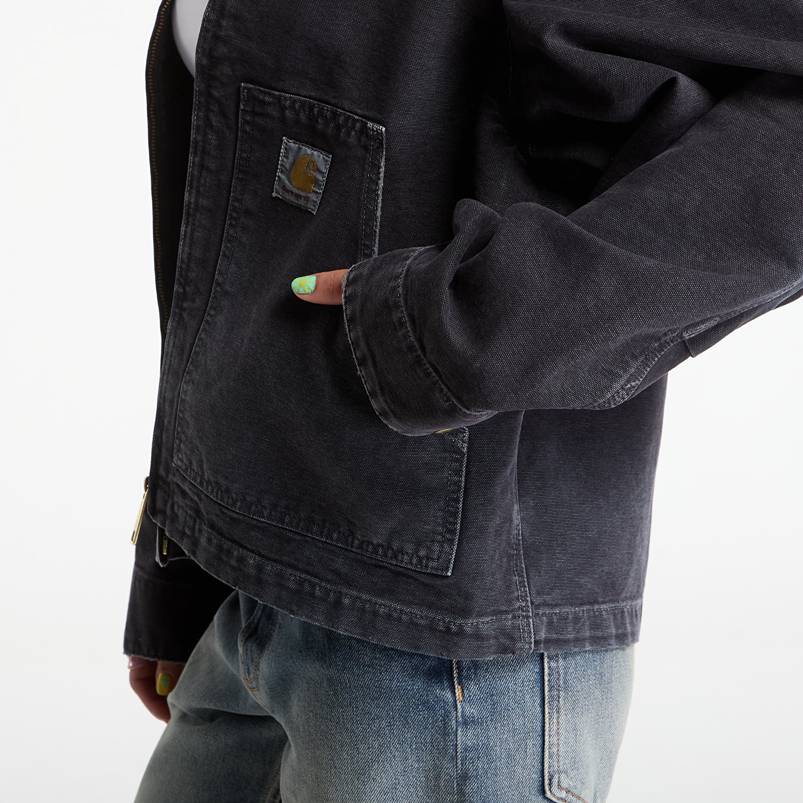 Jackets Carhartt WIP OG Arcan Jacket UNISEX Black/ Black Destroy Wash