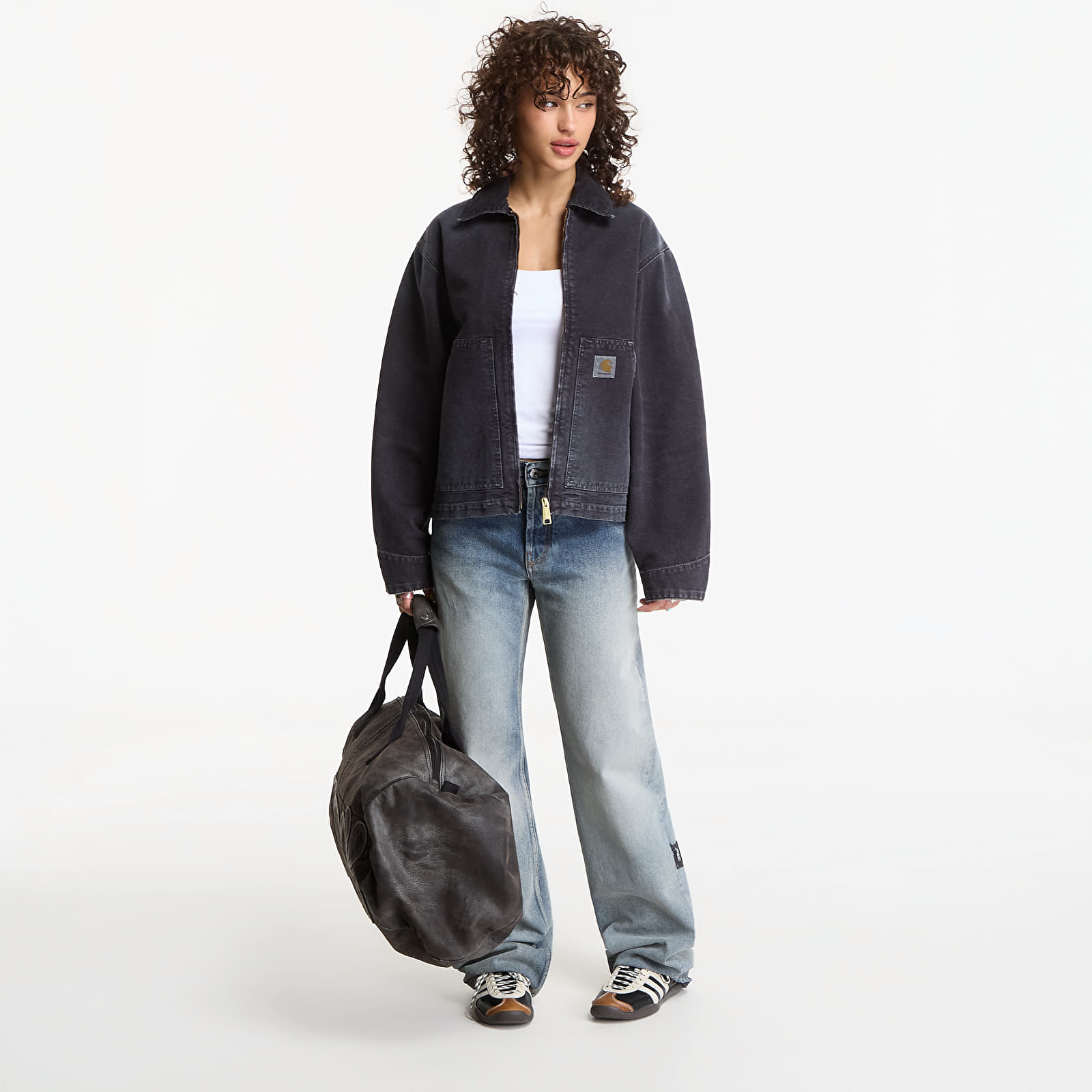 Jackets Carhartt WIP OG Arcan Jacket UNISEX Black/ Black Destroy Wash