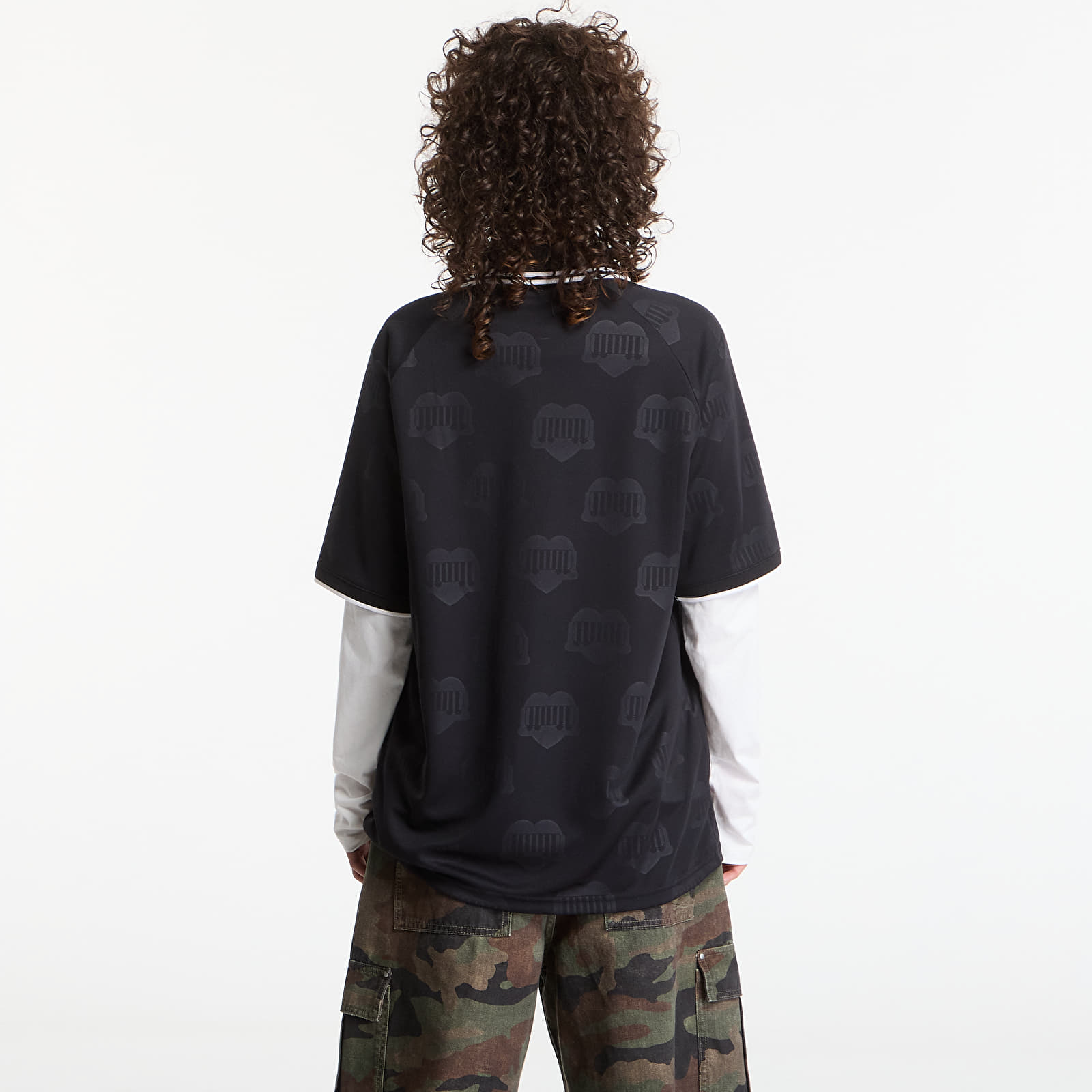 T-shirts Carhartt WIP S/S Terrace Football T-Shirt UNISEX Heart Train Jacquard, Black