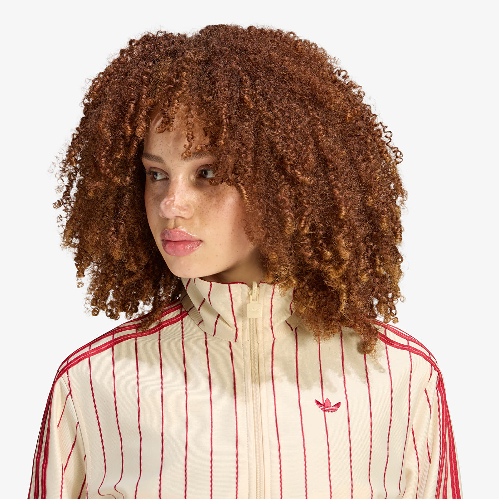 Women's jackets adidas Reversible Firebird Track Top Warm Vanilla/ Team Victory Red
