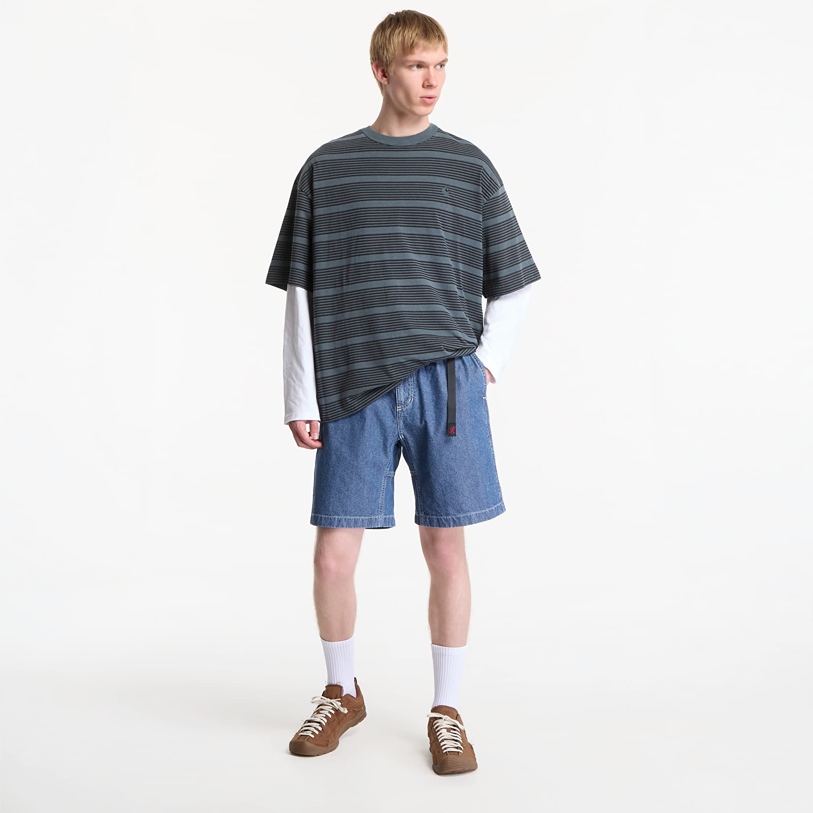Shorts homme Gramicci Japanese Chambray Short Blue