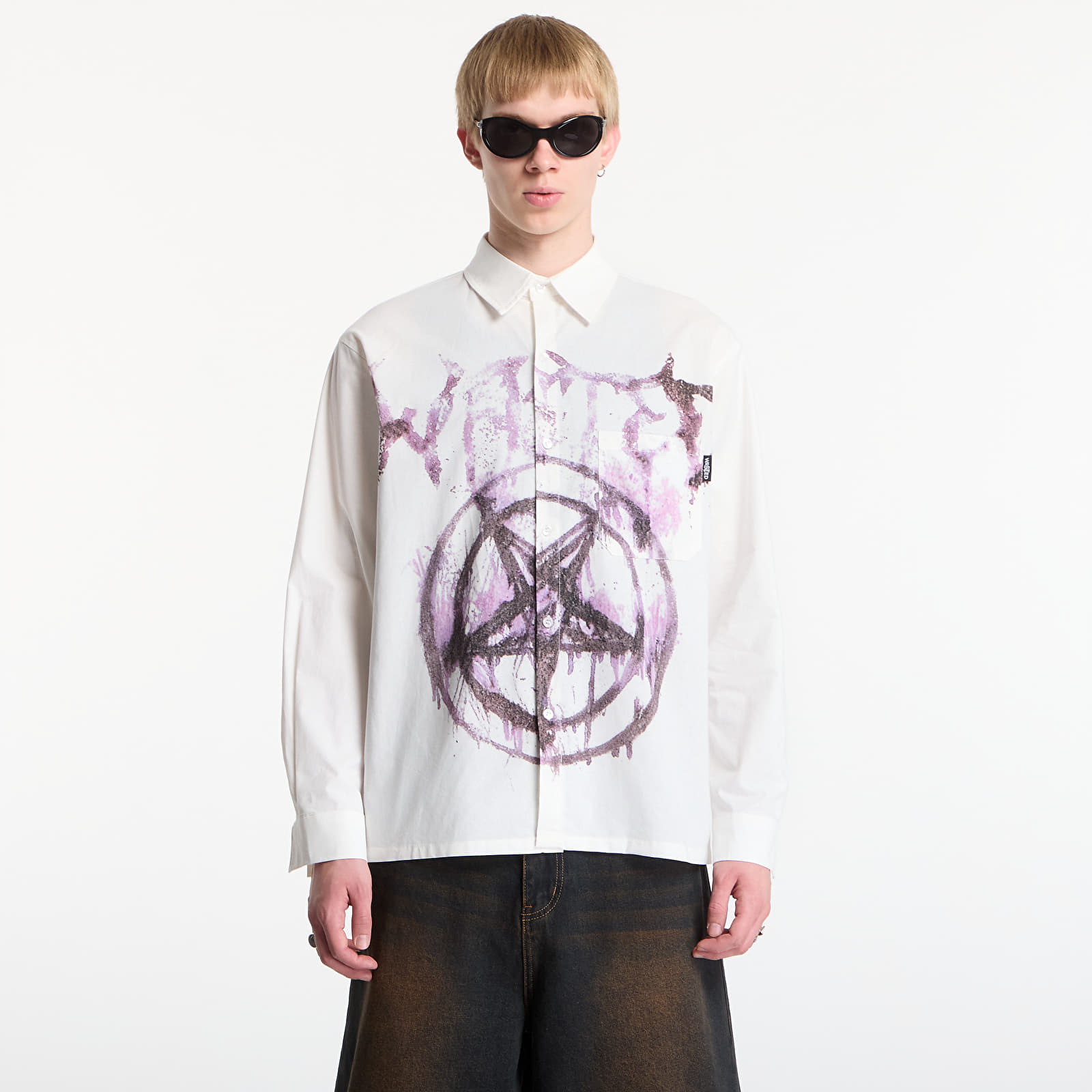 Košele Wasted Paris Banshee Shirt Natural White