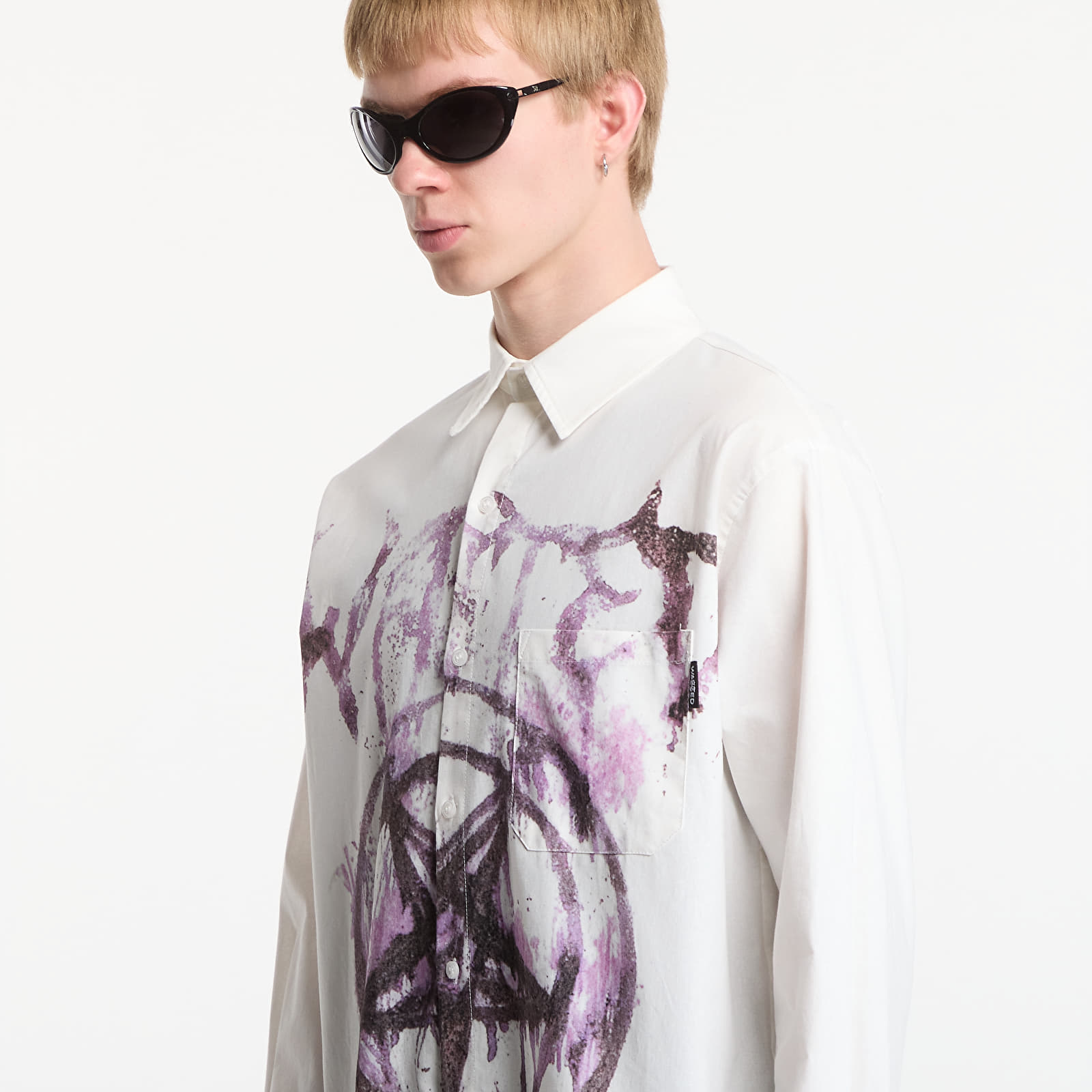 Košele Wasted Paris Banshee Shirt Natural White