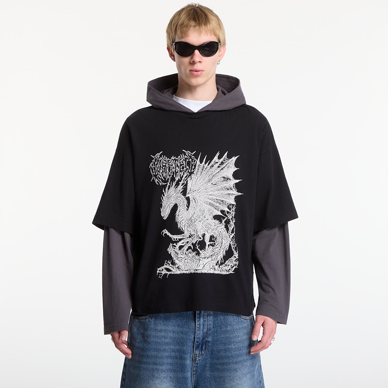 Hettegensere for menn Wasted Paris Balaur Age Hoodie Black/ Old Black