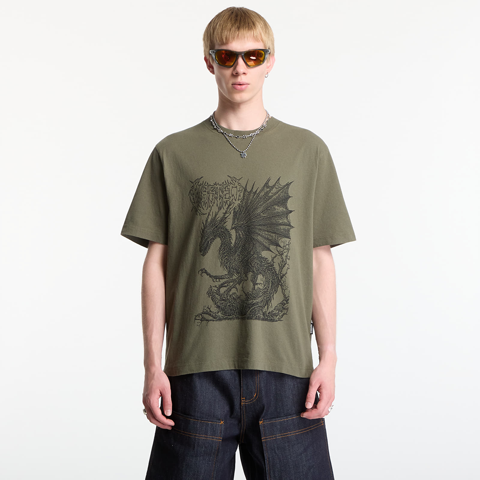 Tricouri  Wasted Paris Balaur T-Shirt Olive Khaki