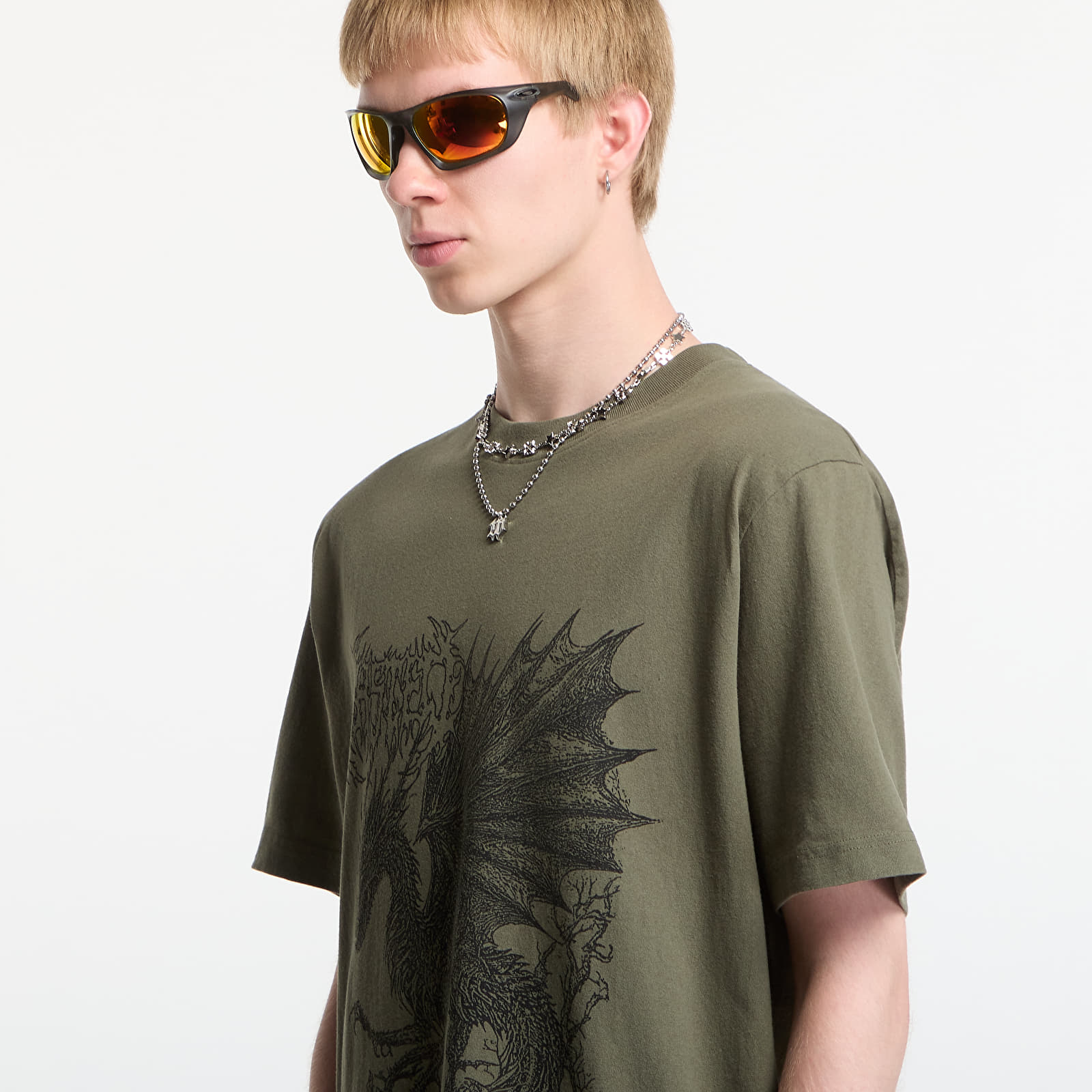 Tricouri  Wasted Paris Balaur T-Shirt Olive Khaki