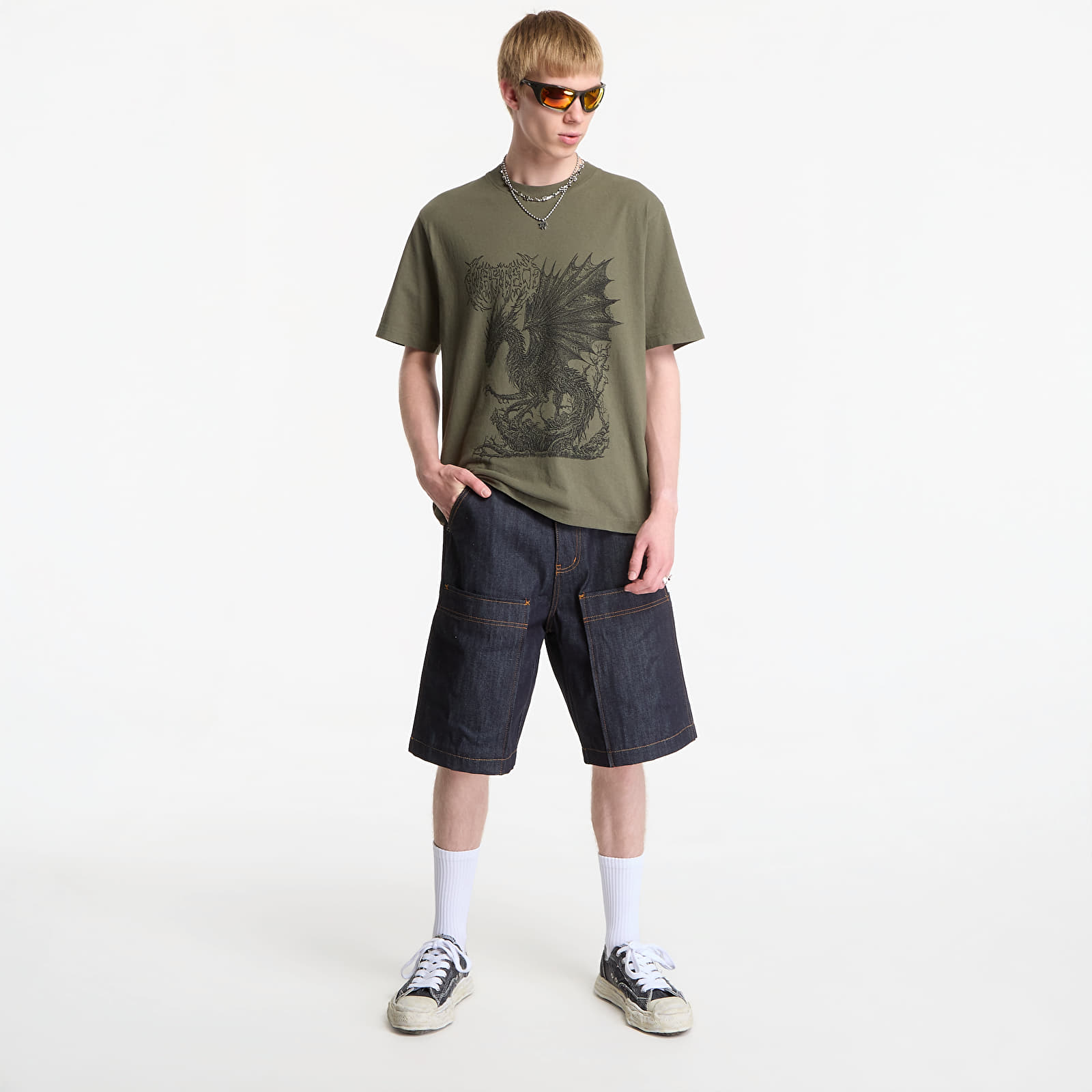 Tricouri  Wasted Paris Balaur T-Shirt Olive Khaki