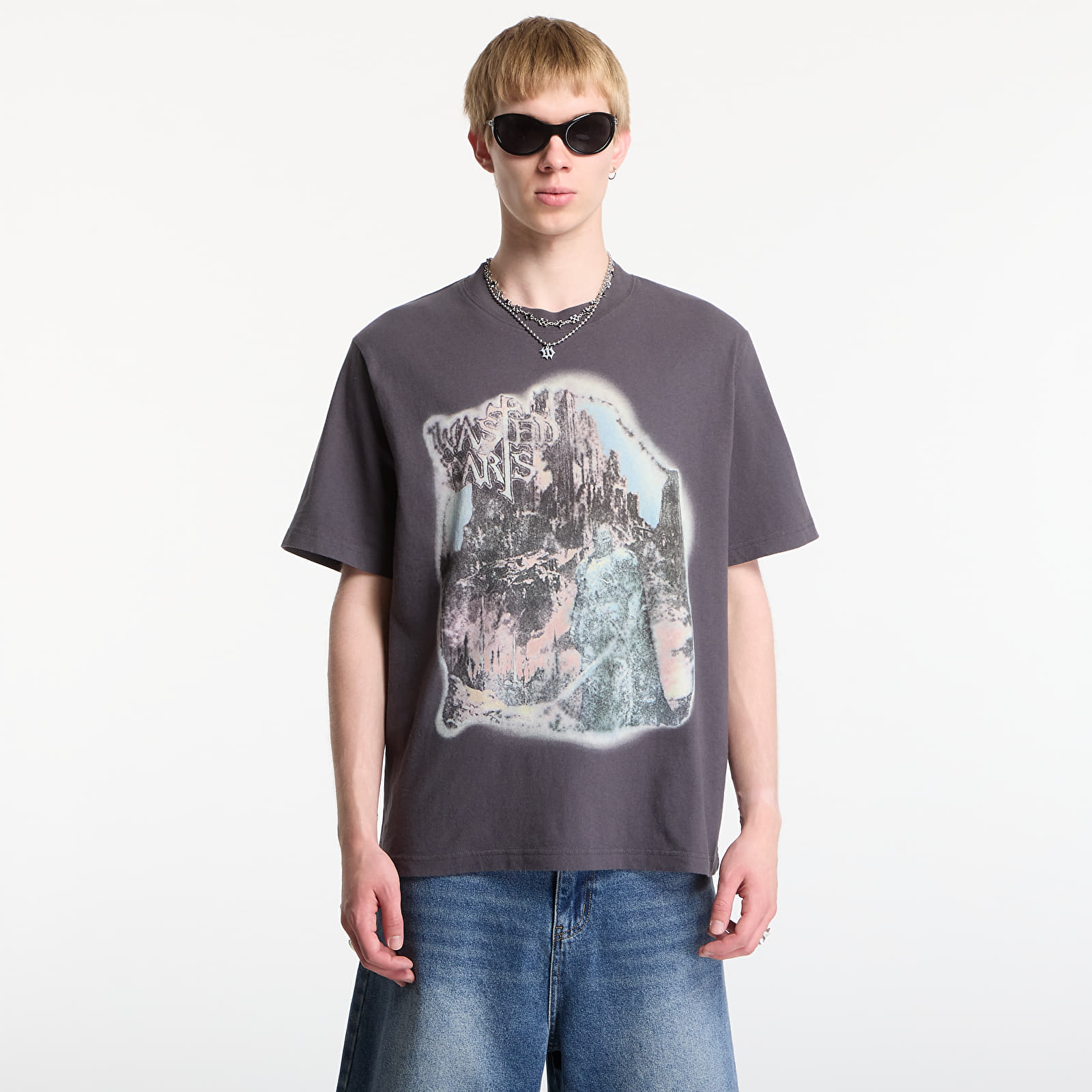 Trička Wasted Paris Helheim T-Shirt Old Black
