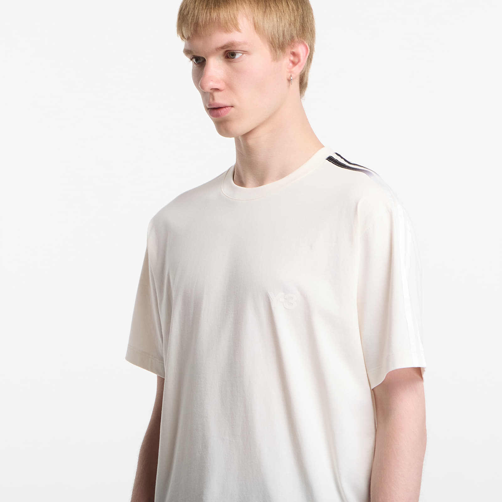 T-shirts Y-3 Gradient Stripes Short Sleeve Tee Chalk White