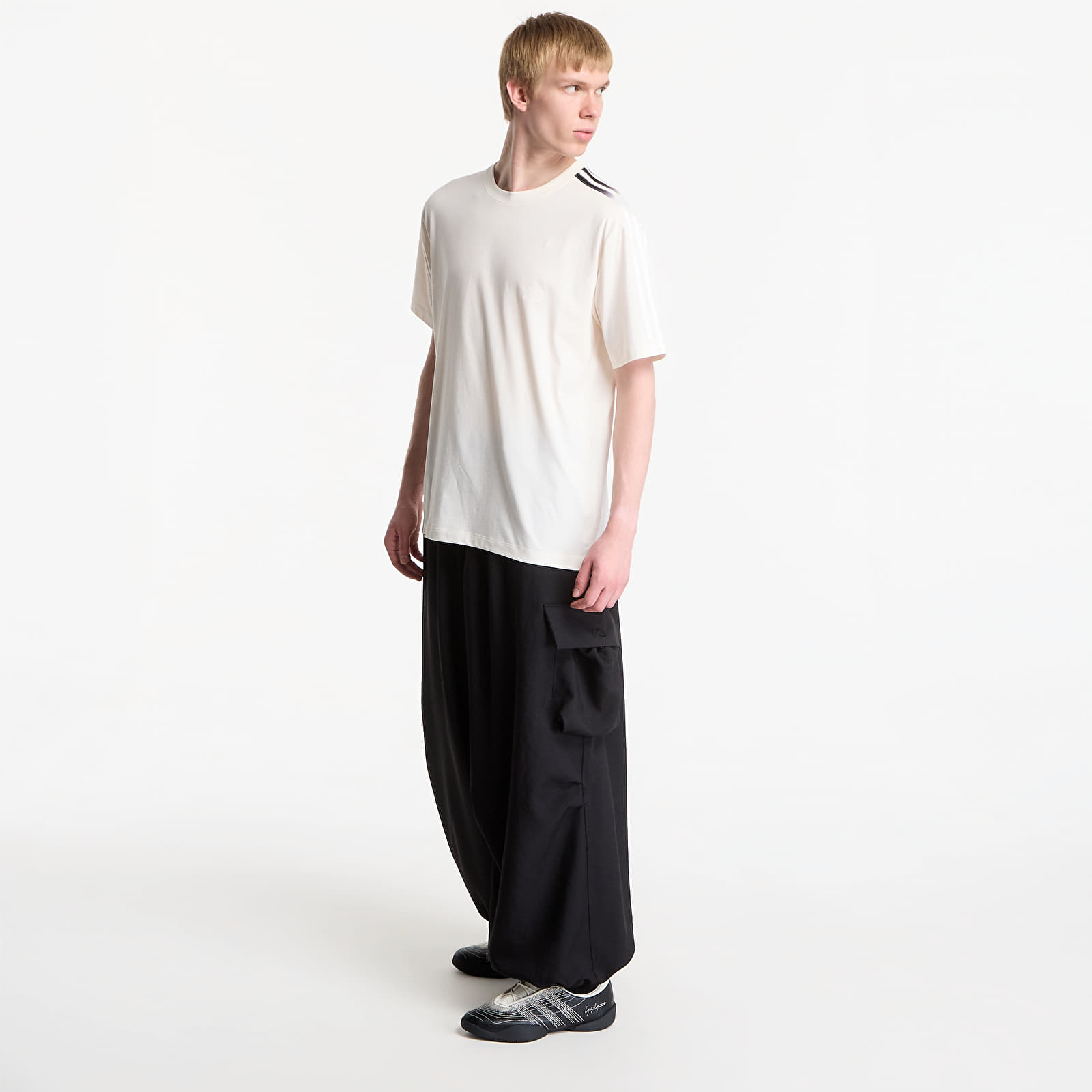 T-shirts Y-3 Gradient Stripes Short Sleeve Tee Chalk White