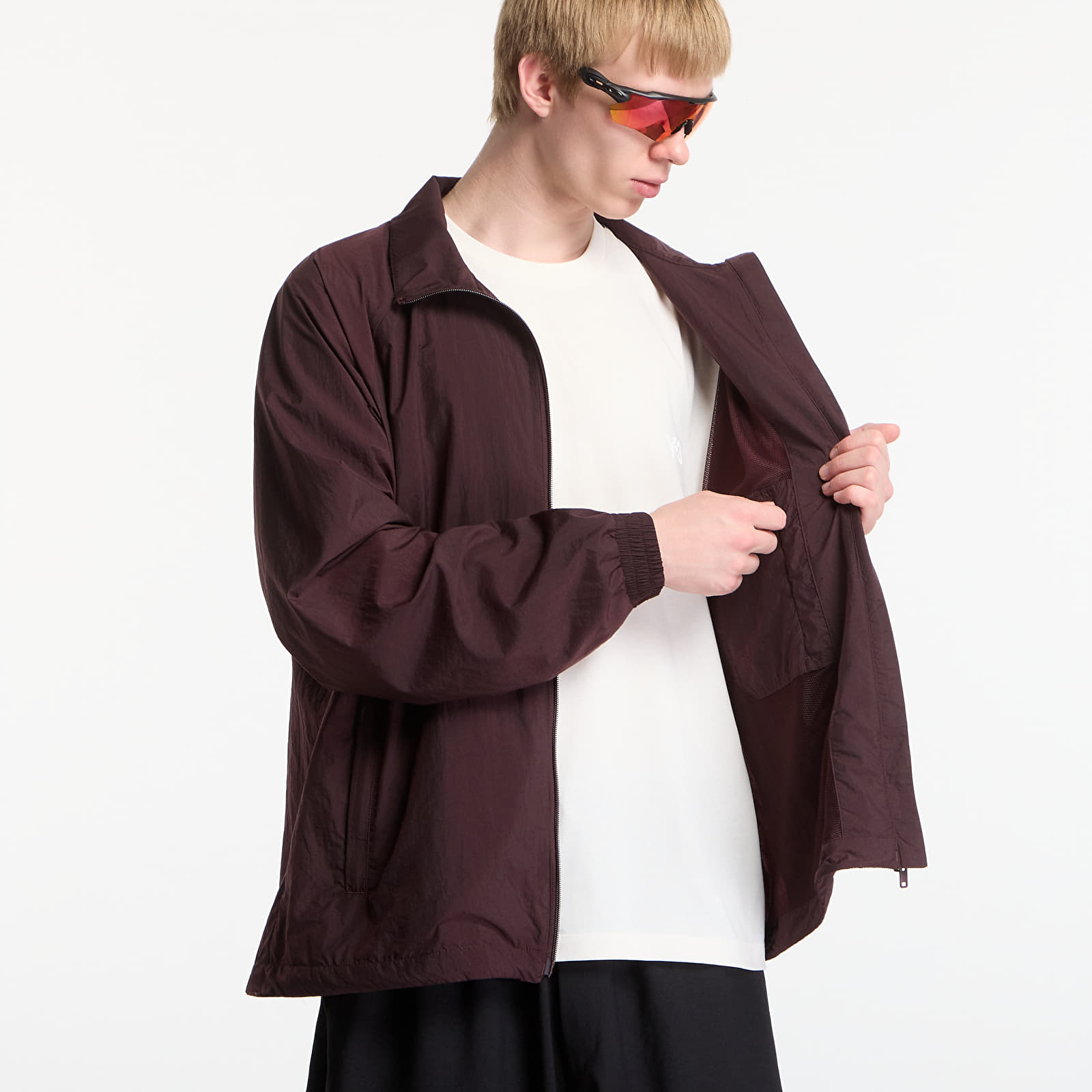 Jackets Y-3 Gradient 3 Stripes Nylon Track Top Night Red
